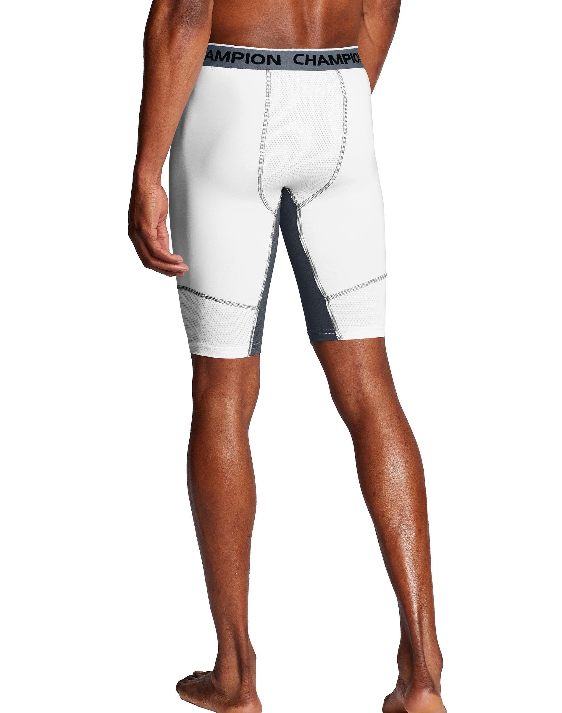 Champion Workout Compression Shorts in White for Men Lyst