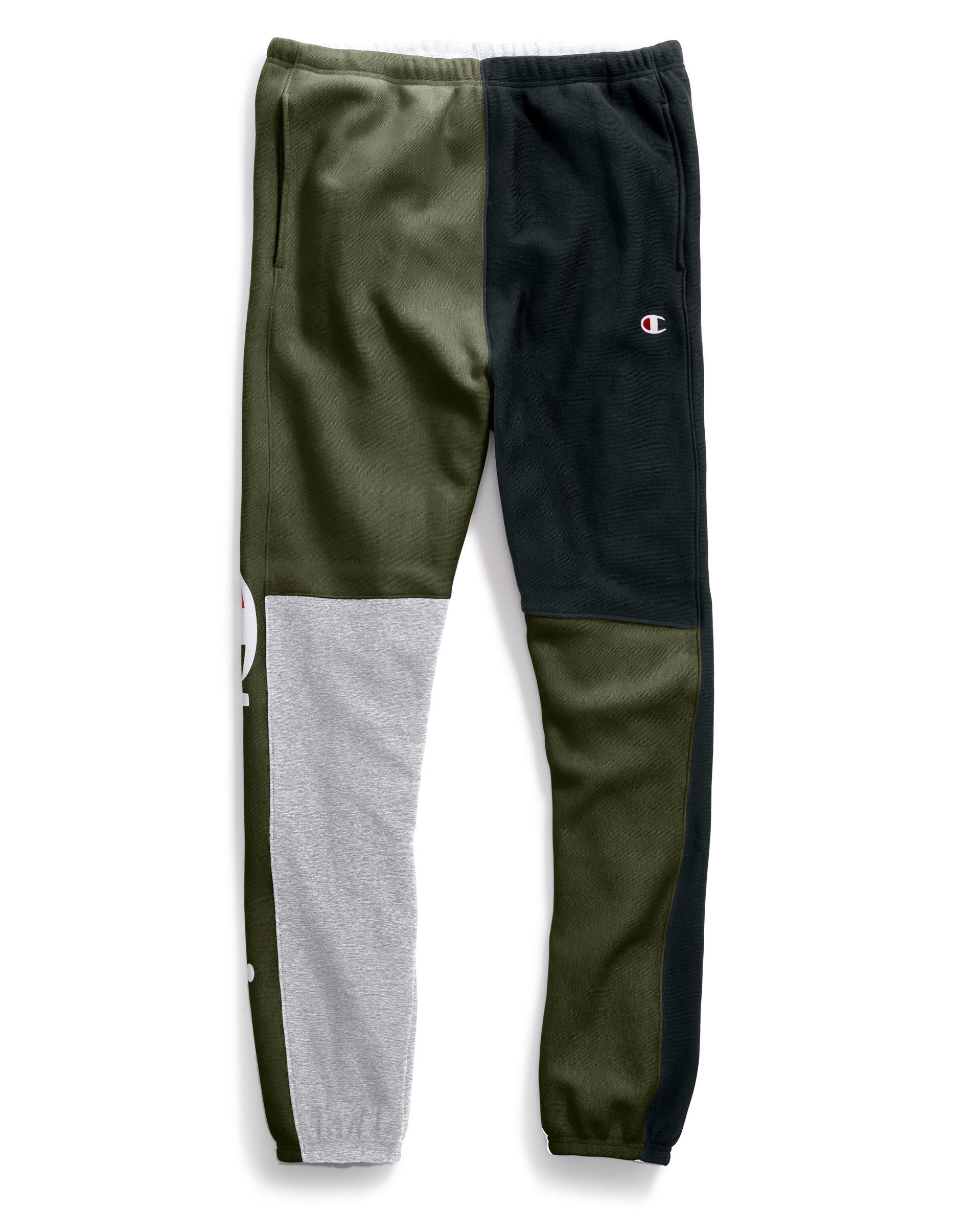 olive green champion sweatpants