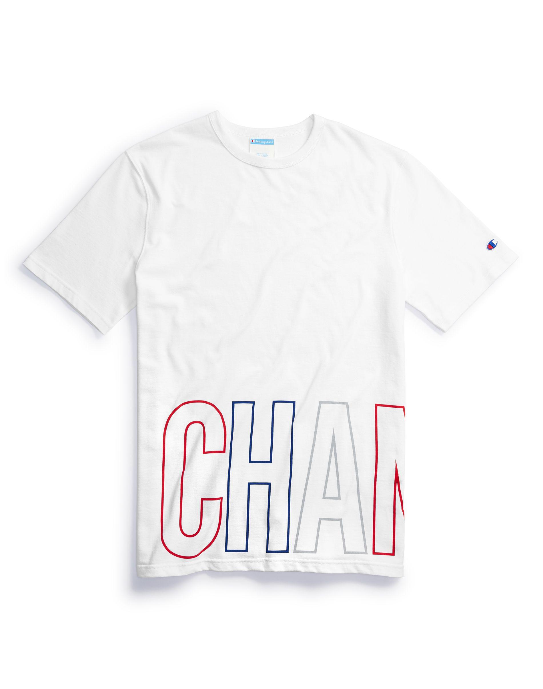 Champion heritage tee wraparound logo on sale