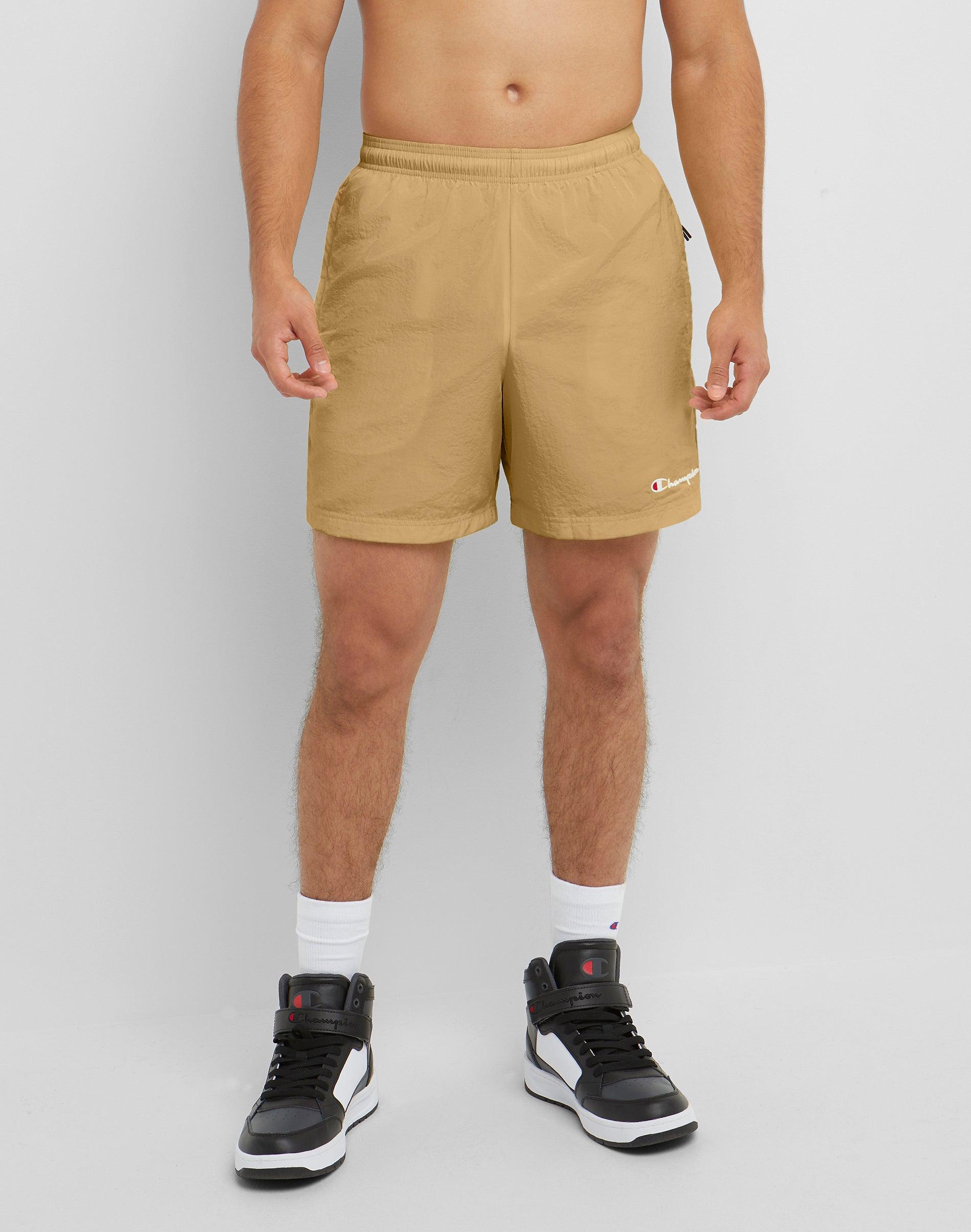 Champion Nylon Warmup Shorts With Mesh Liner in Natural for Men Lyst