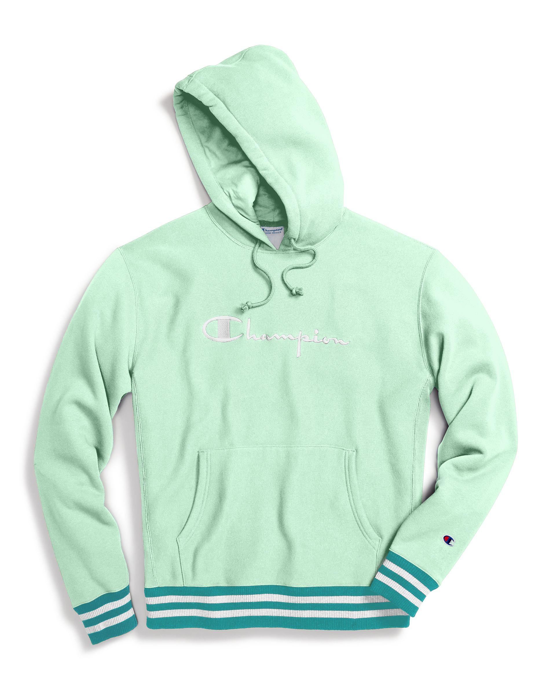 champion waterfall green hoodie
