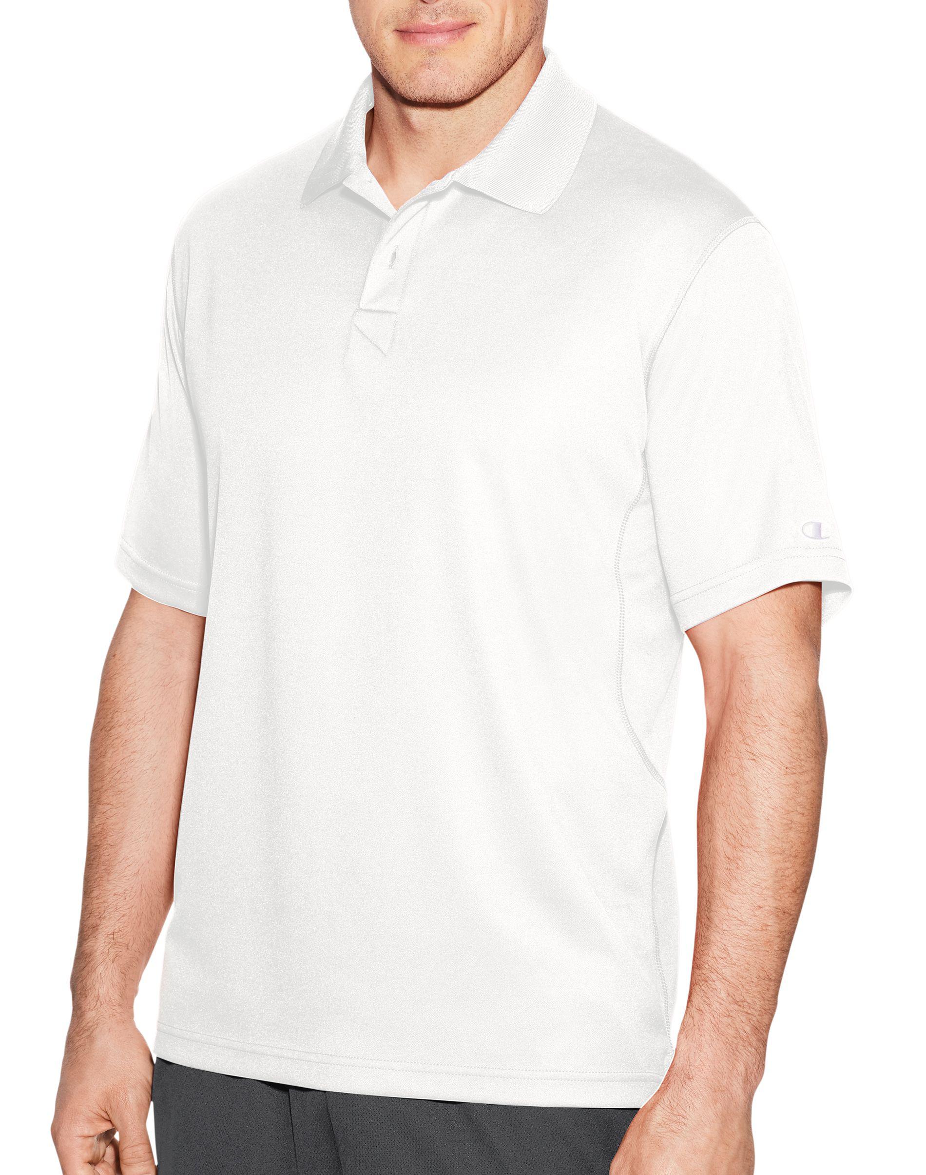 Champion Synthetic Double Dry® Solidcolor Polo Shirt in White for Men