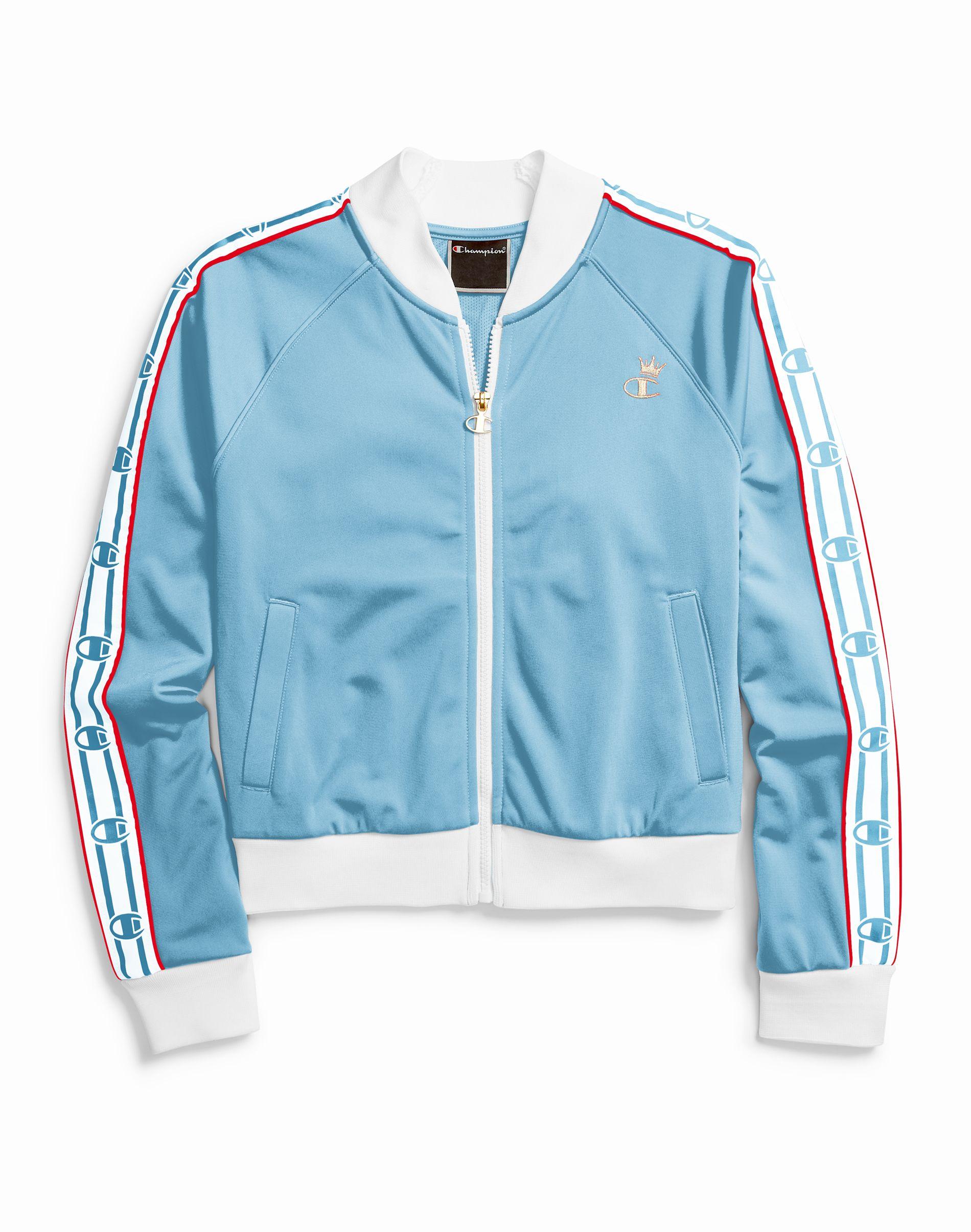light blue champion jacket