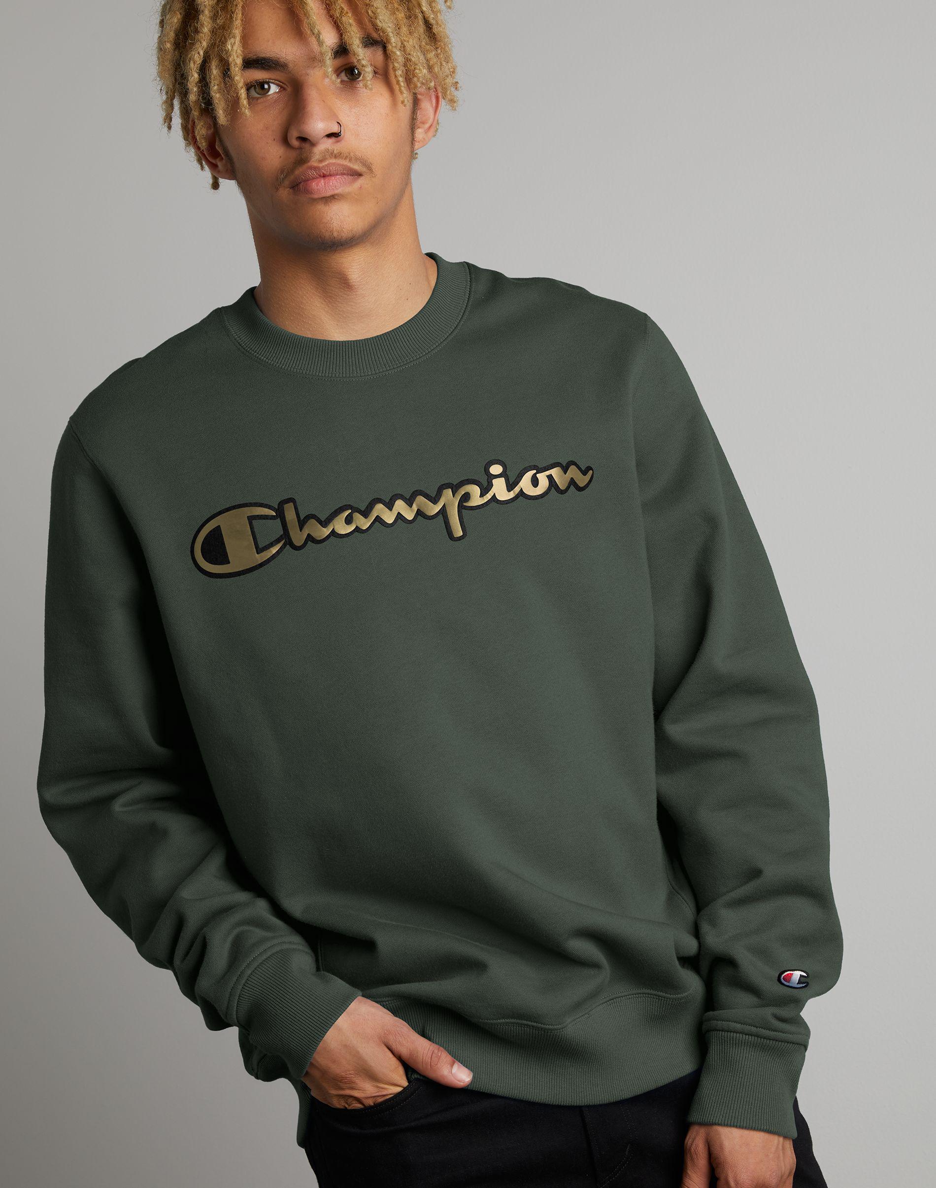 gold champion crewneck