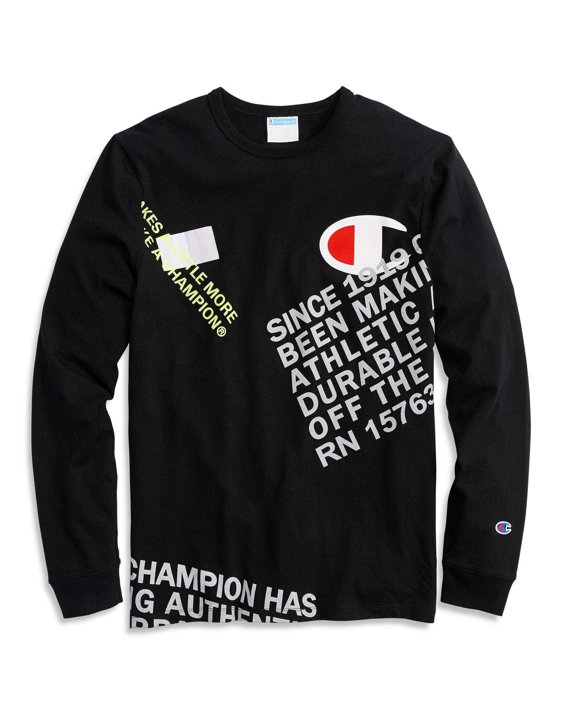 black champion long sleeve