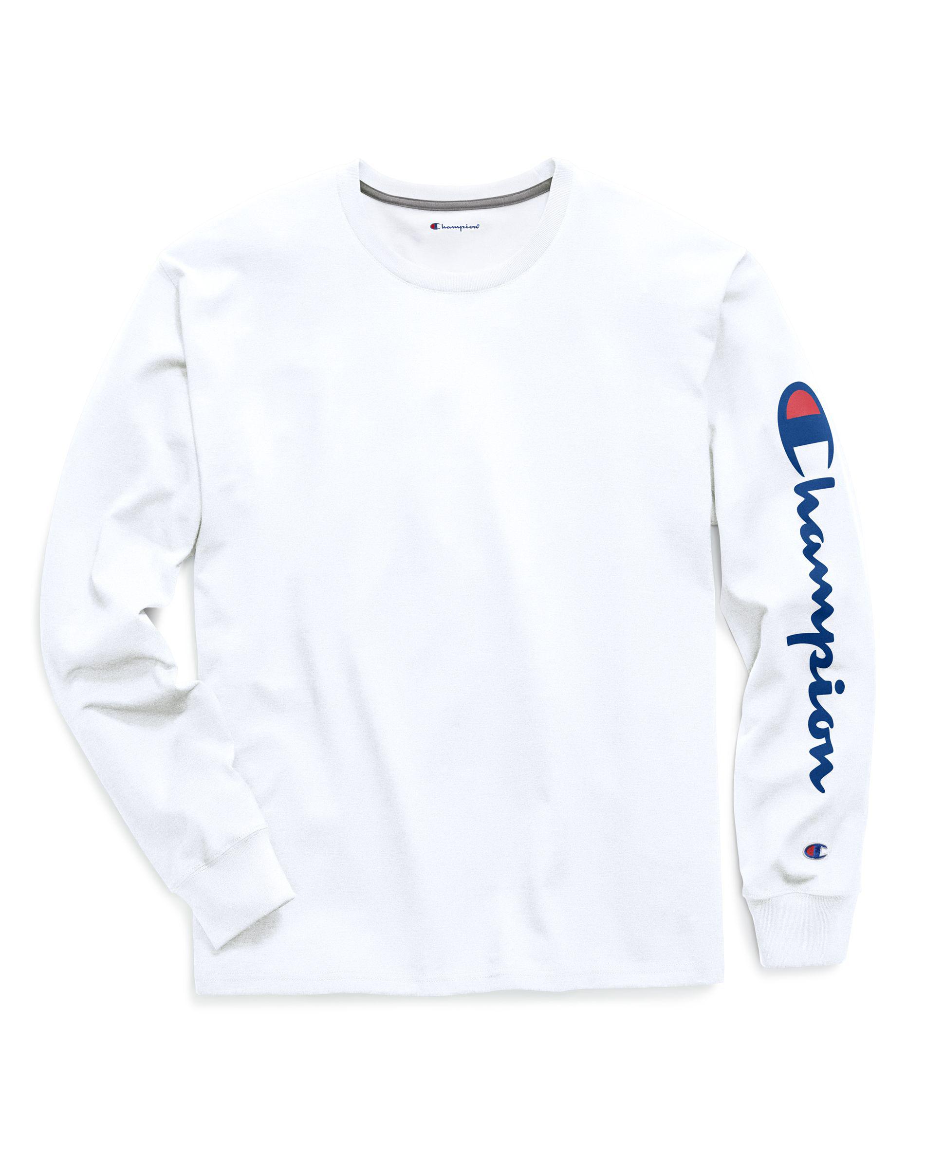 Champion Script Sleeve White Long Sleeve T-shirt 2025