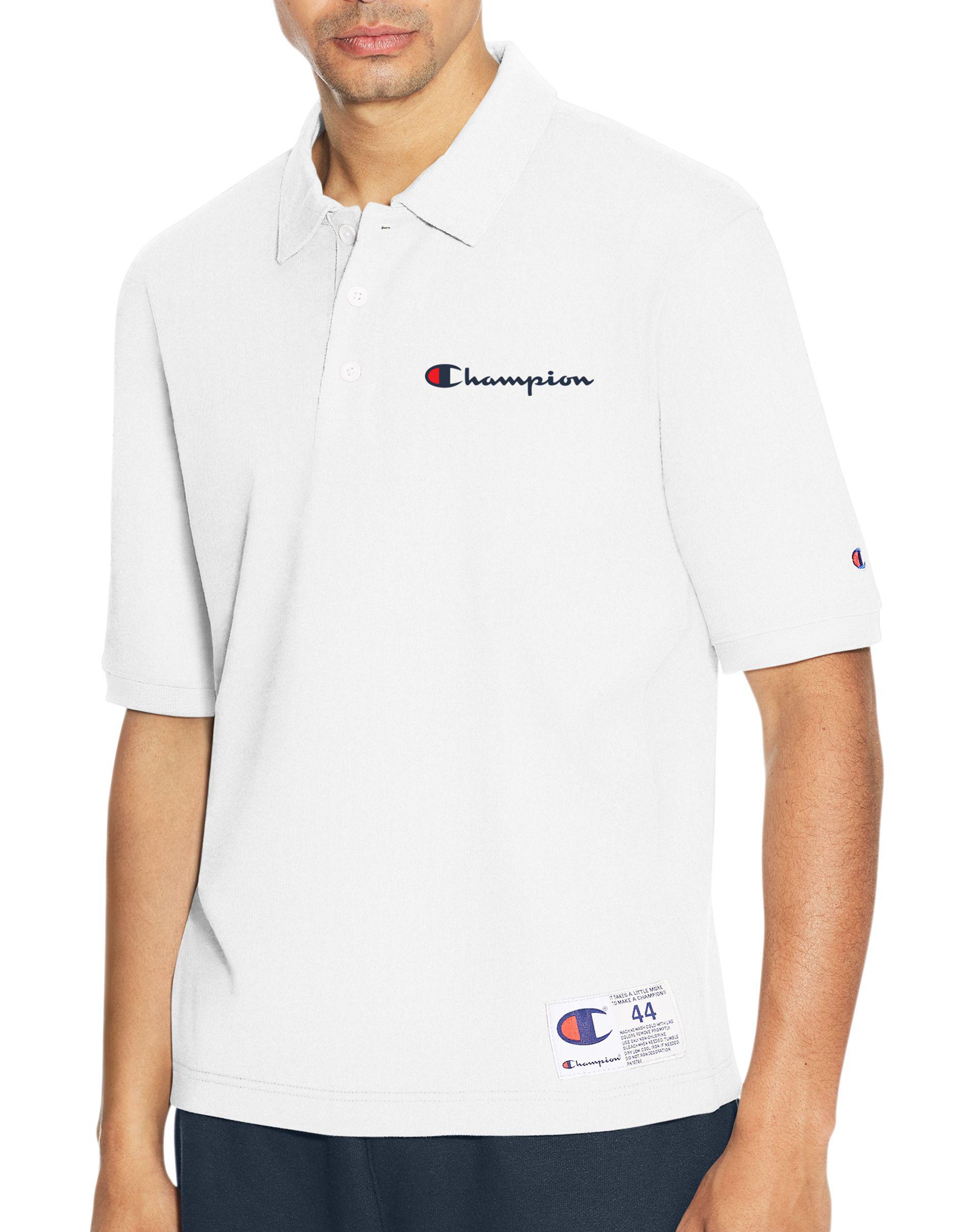 white champion polo