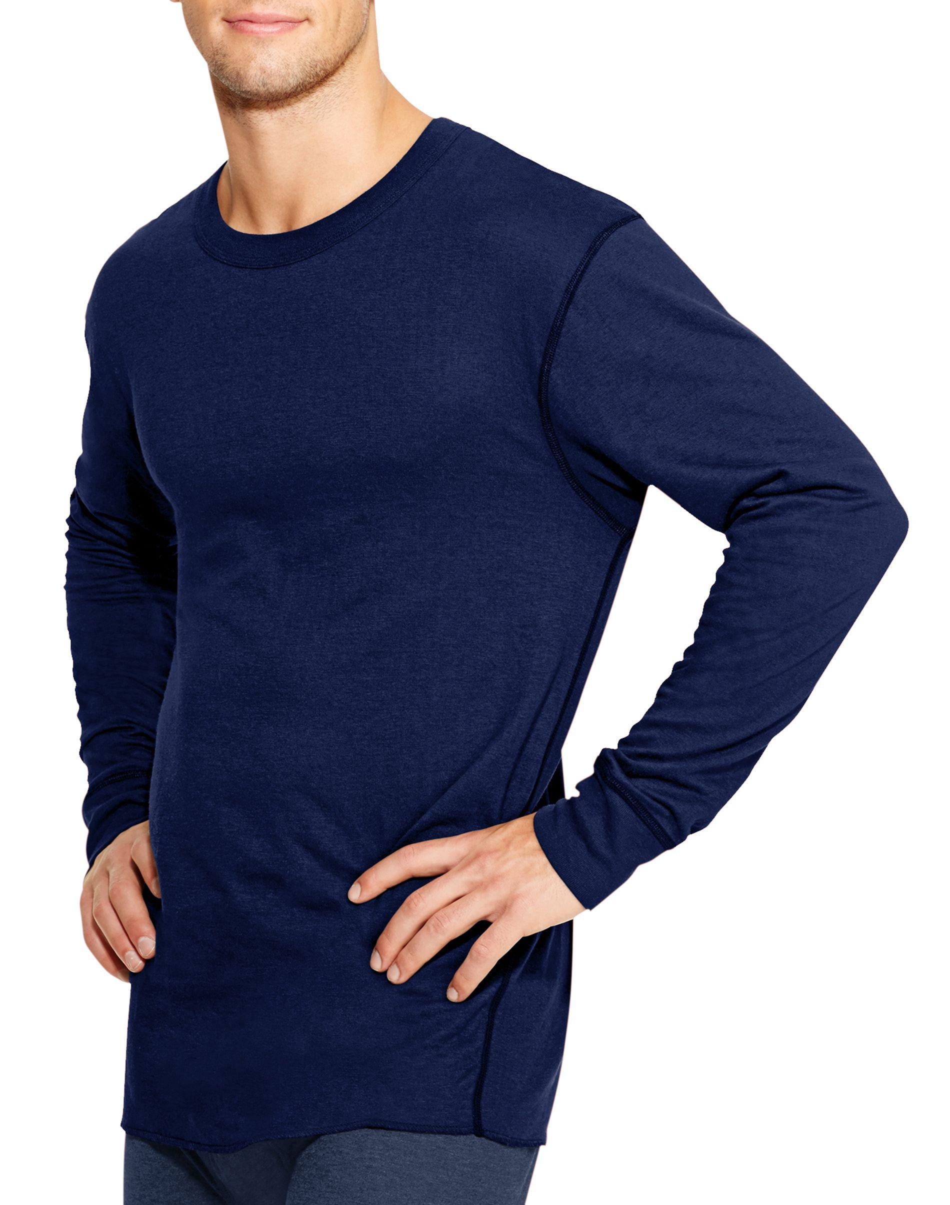 Duofold by Champion Originals Wool-Blend Mens Thermal Shirt/_Blue Jean