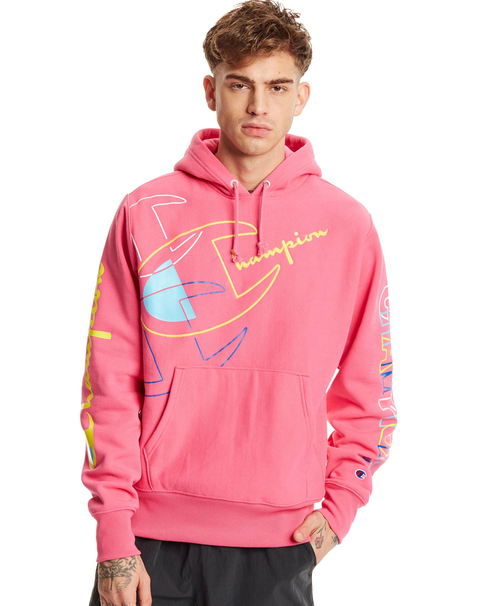 champion reverse weave sweatshirt pink