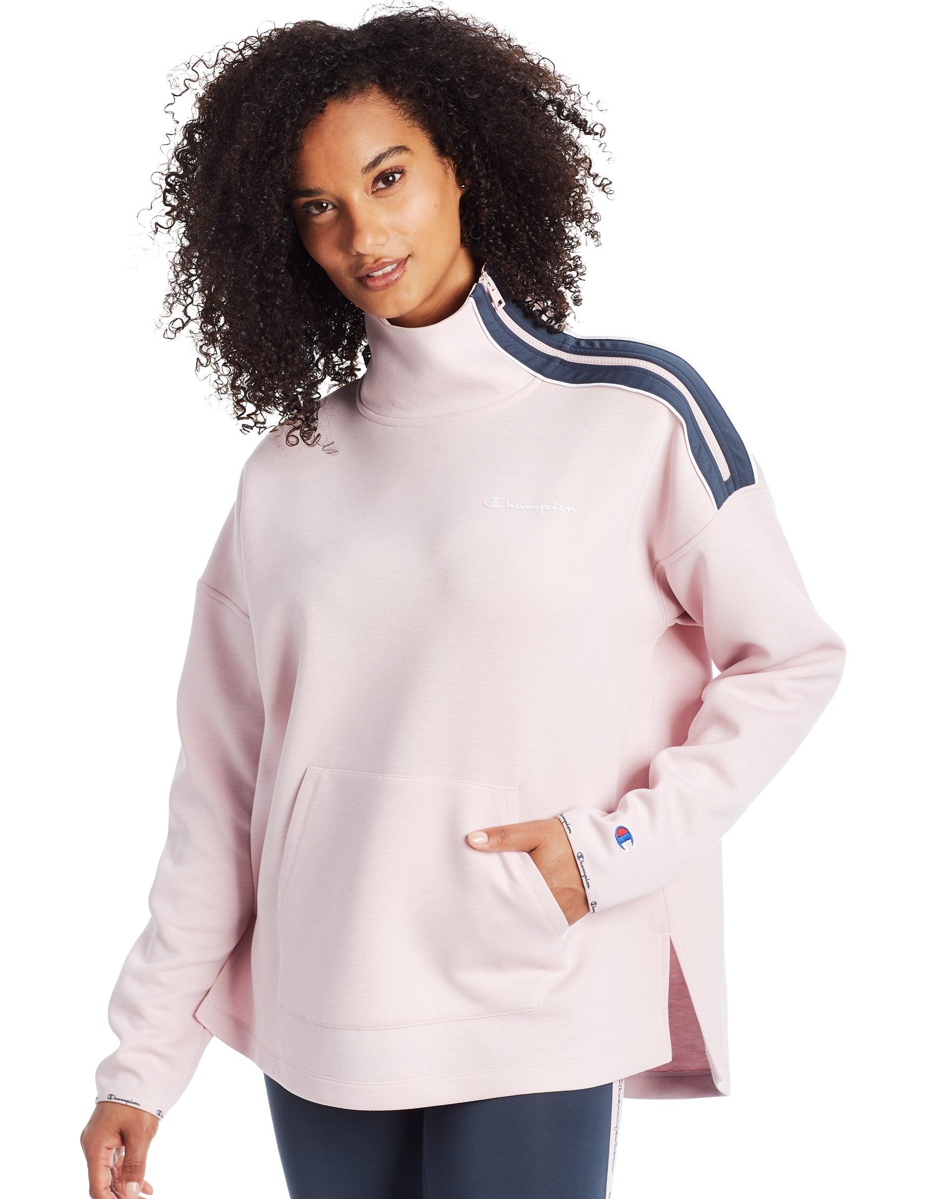 Download Champion Workout Sport Mock Neck Pullover in Pink - Lyst