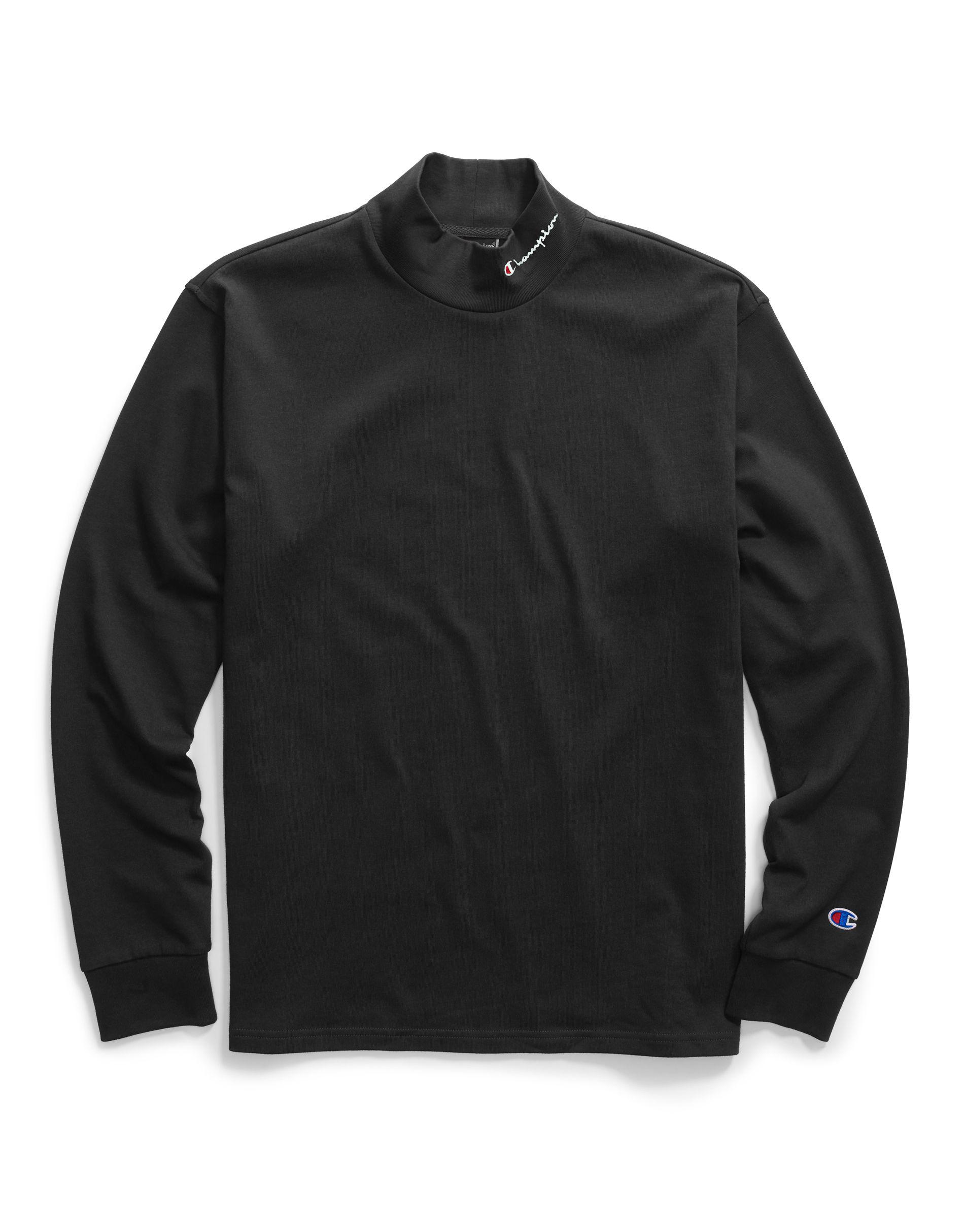 Champion Cotton Life® Heavyweight Mock Neck in Black for Men - Lyst
