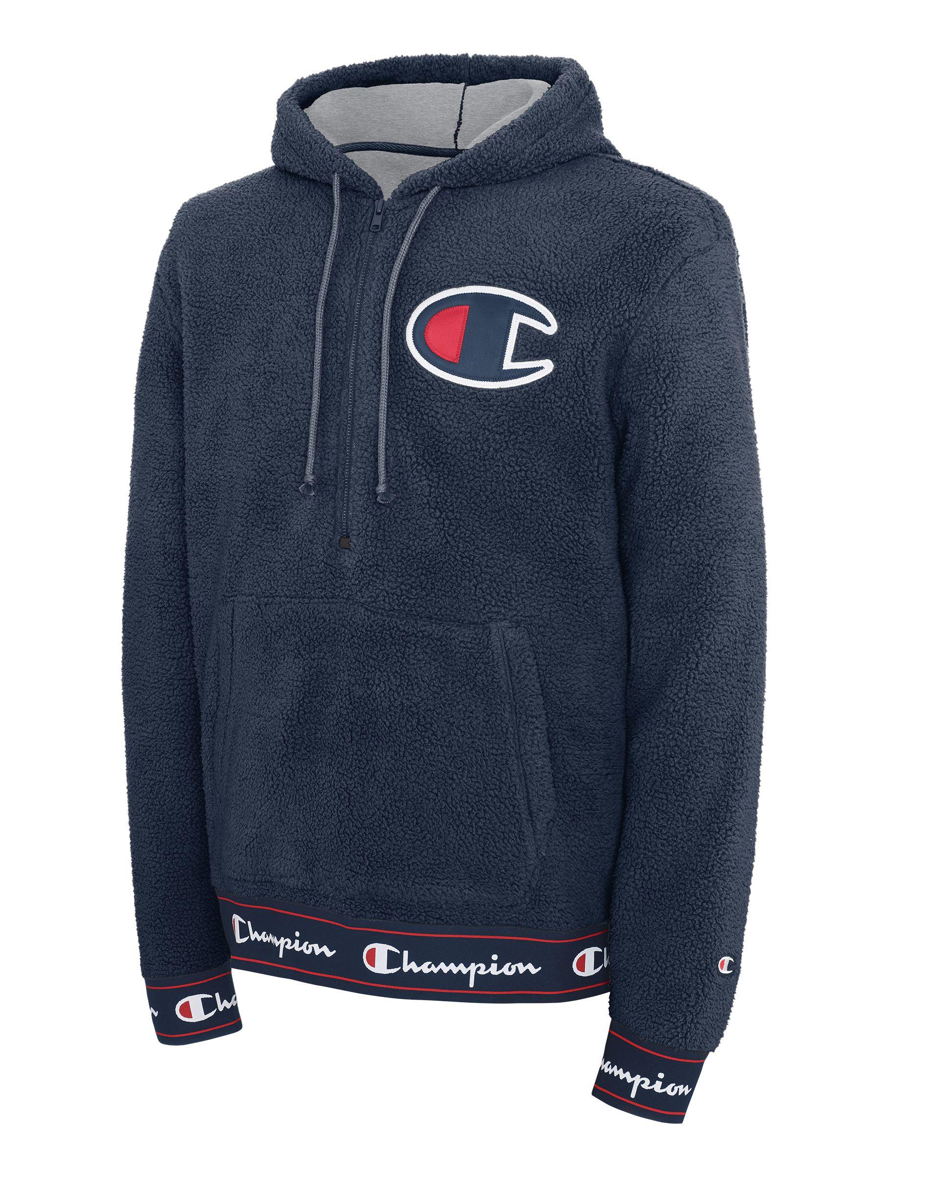 champion life sherpa pullover hoodie