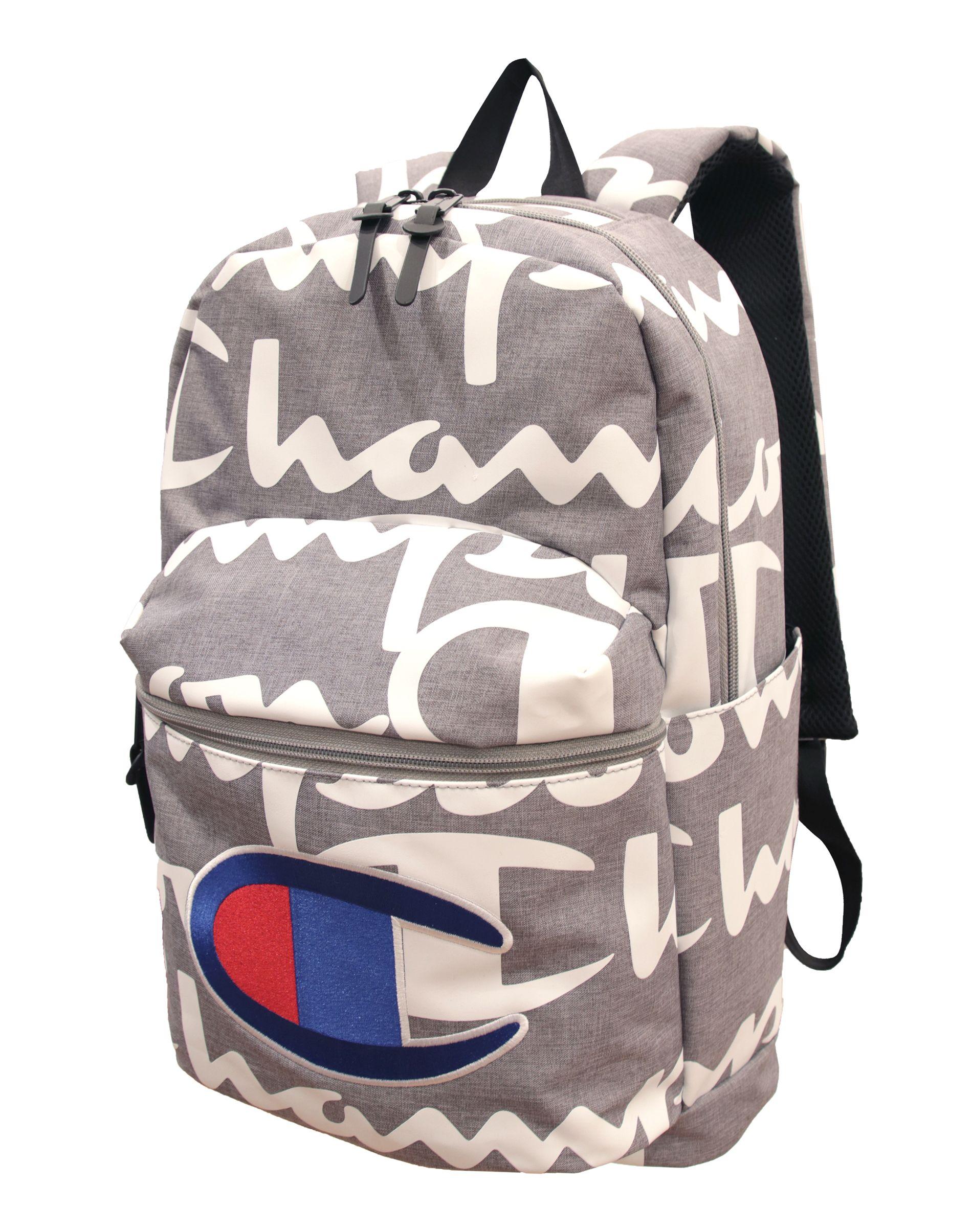 champion supercize grey camo backpack