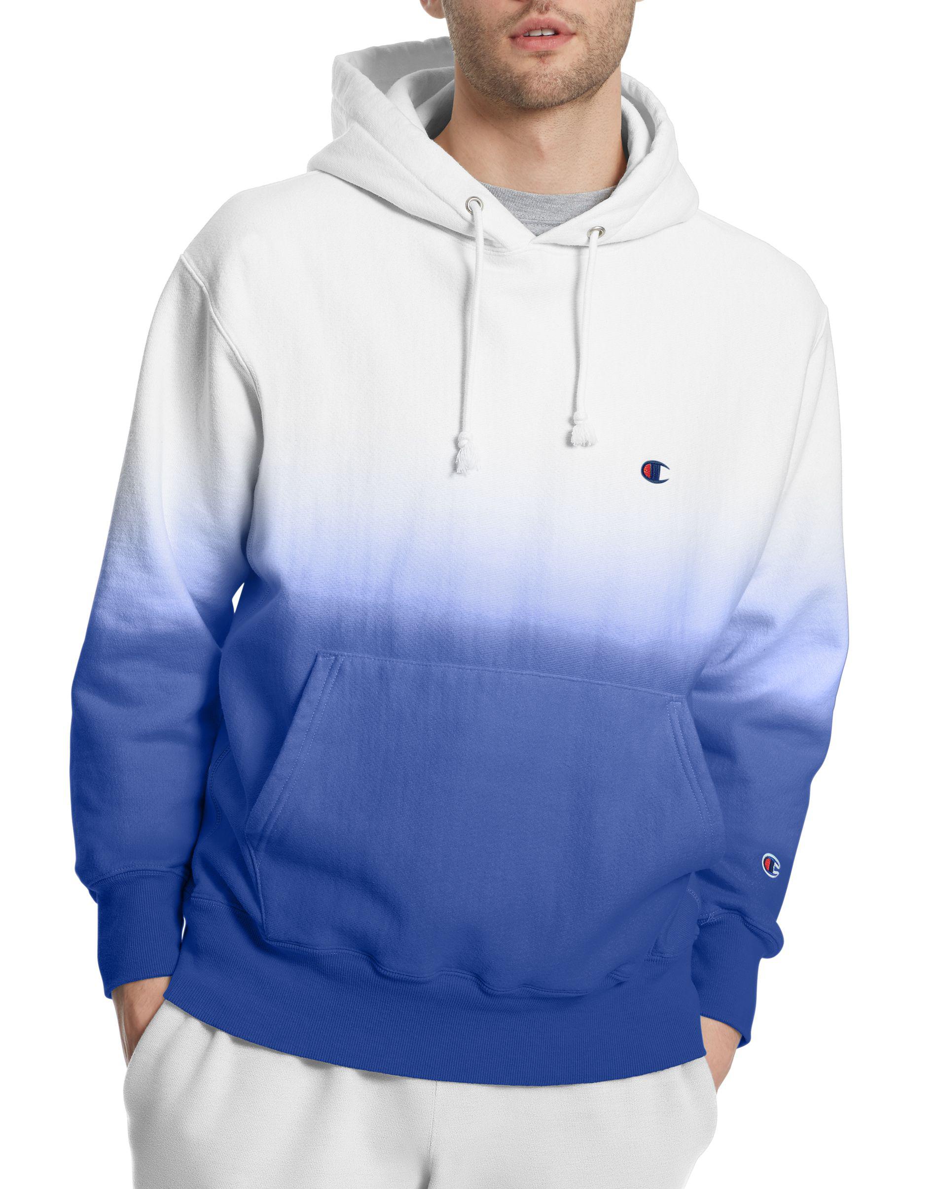 blue ombre champion hoodie