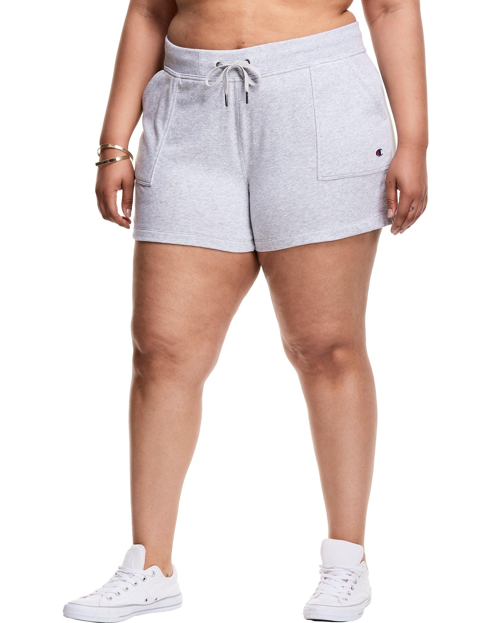 plus size terry shorts