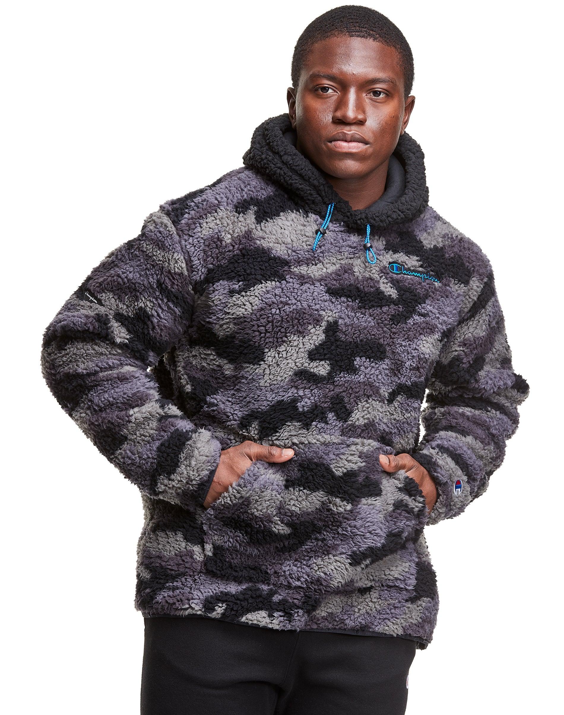 Champion Cozy High Pile Camo Hoodie Ammo Gravel Path Grey/black in Gray for  Men | Lyst
