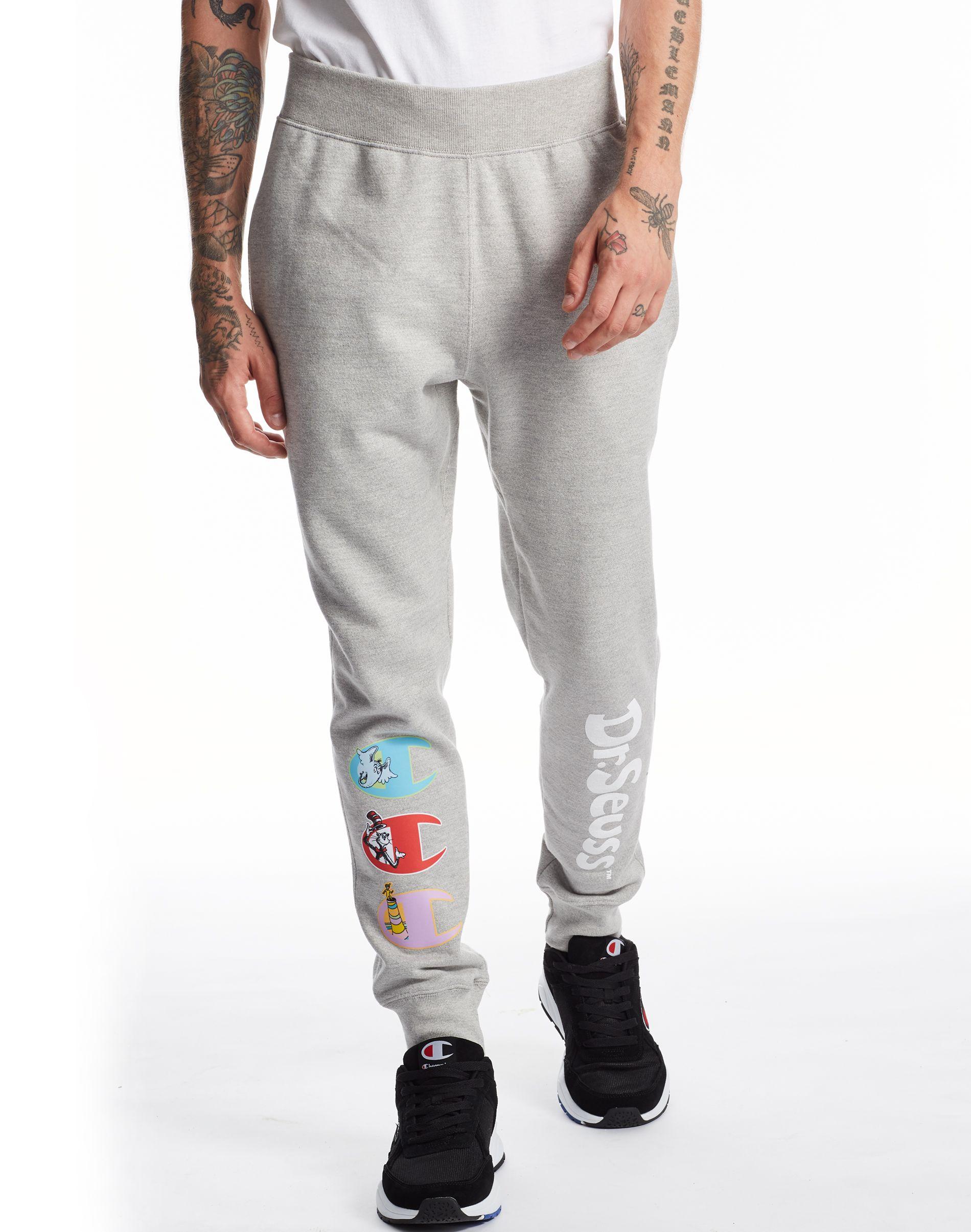 champion sweatpants gray