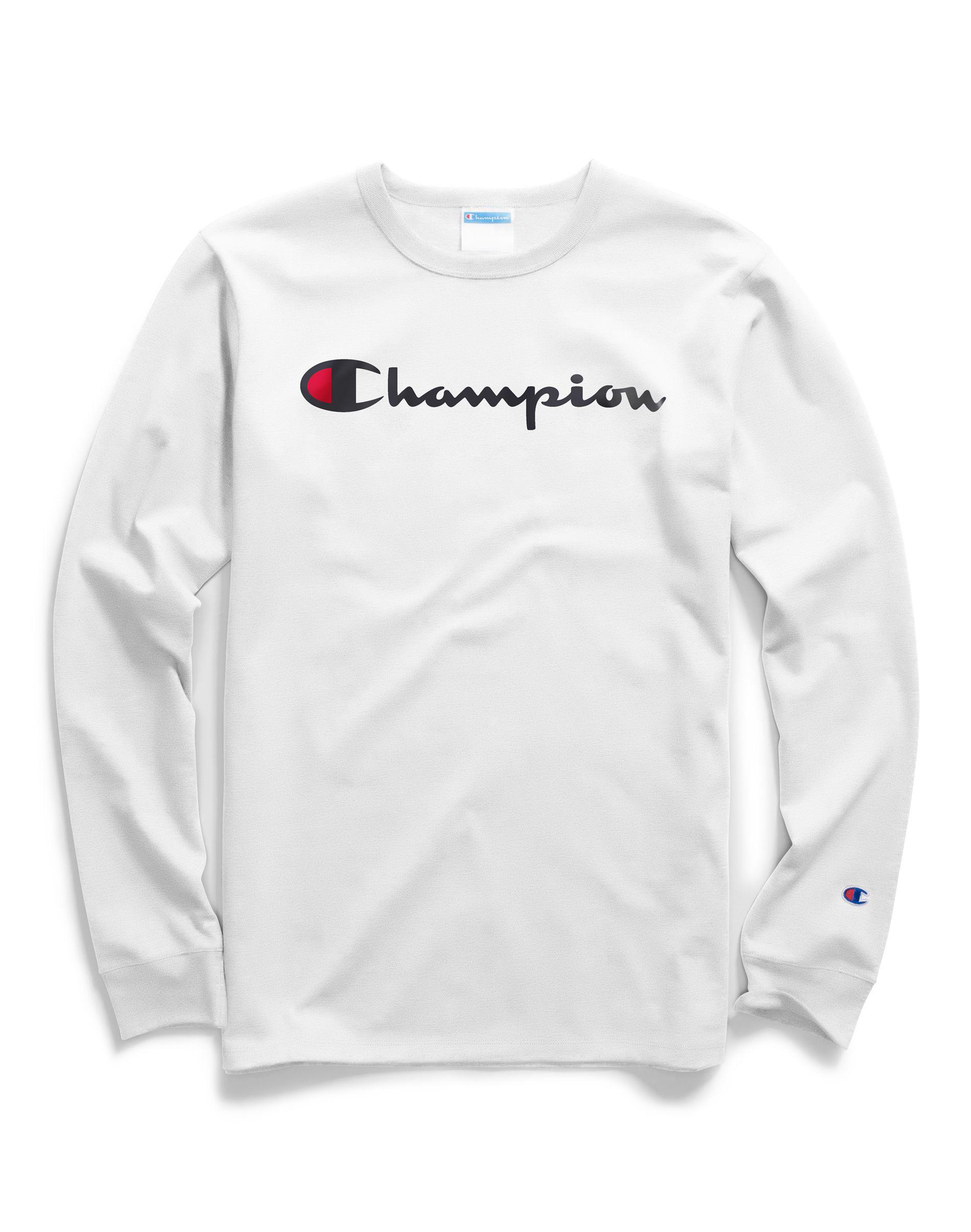 champion script ink long sleeve tee
