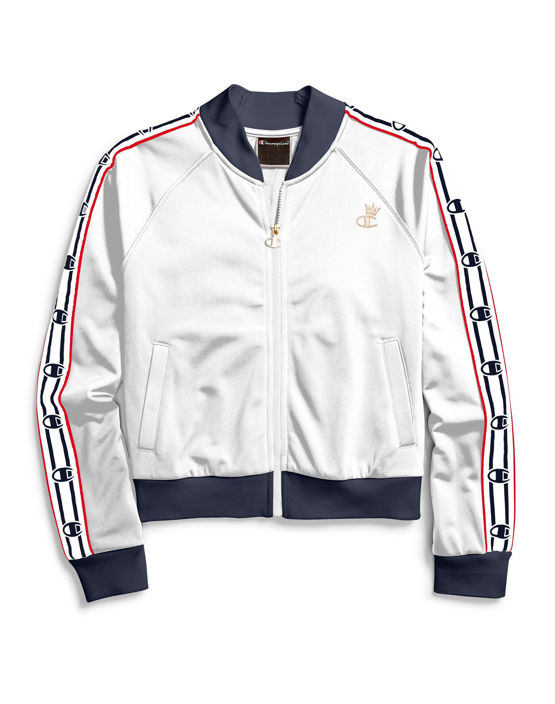 Blænding Mindful Barnlig Champion Synthetic Life® Track Jacket, Crown C Logo in White - Lyst
