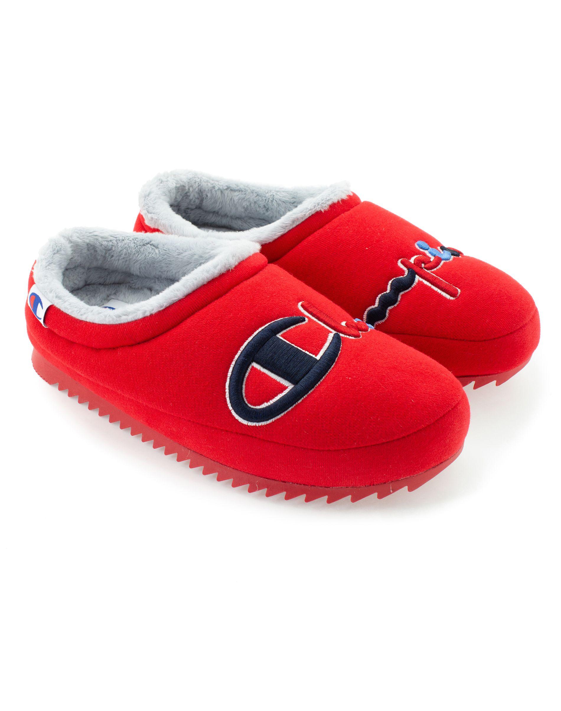 champion slippers red