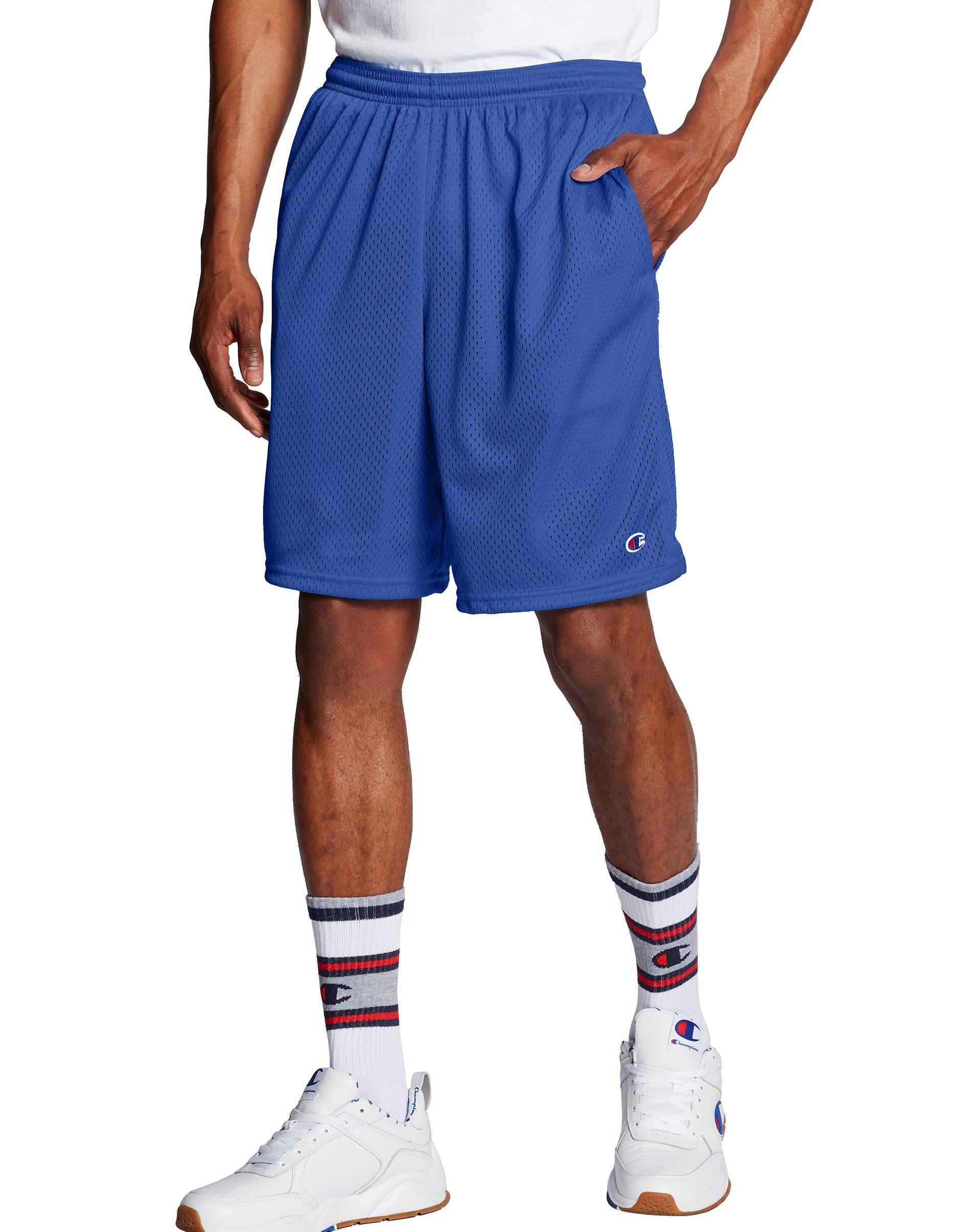 Champion Synthetic Pocketless Mesh 9'' Shorts in Blue for Men - Save 47 ...