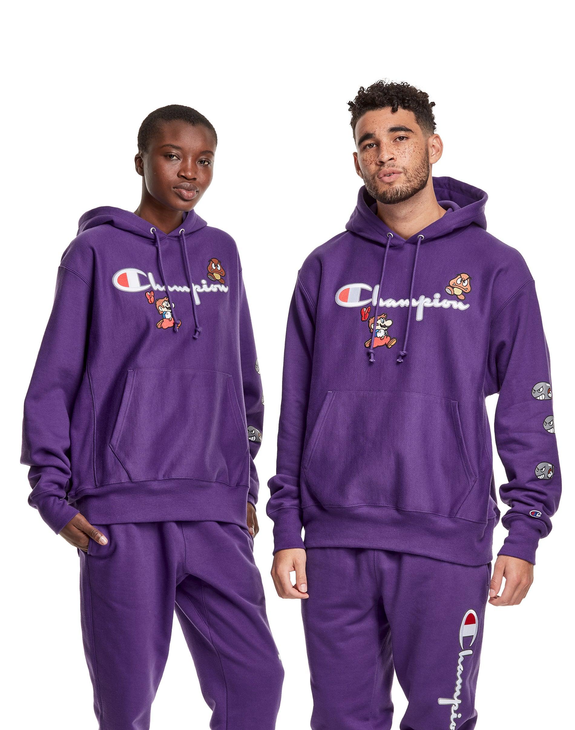 Champion X Super Mario Bros. Reverse Weave Hoodie in Purple | Lyst