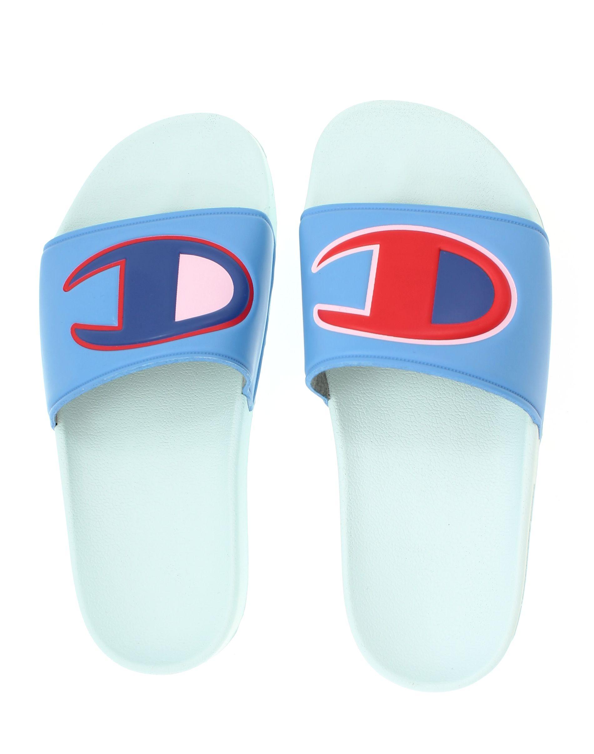 champion colorblock slides