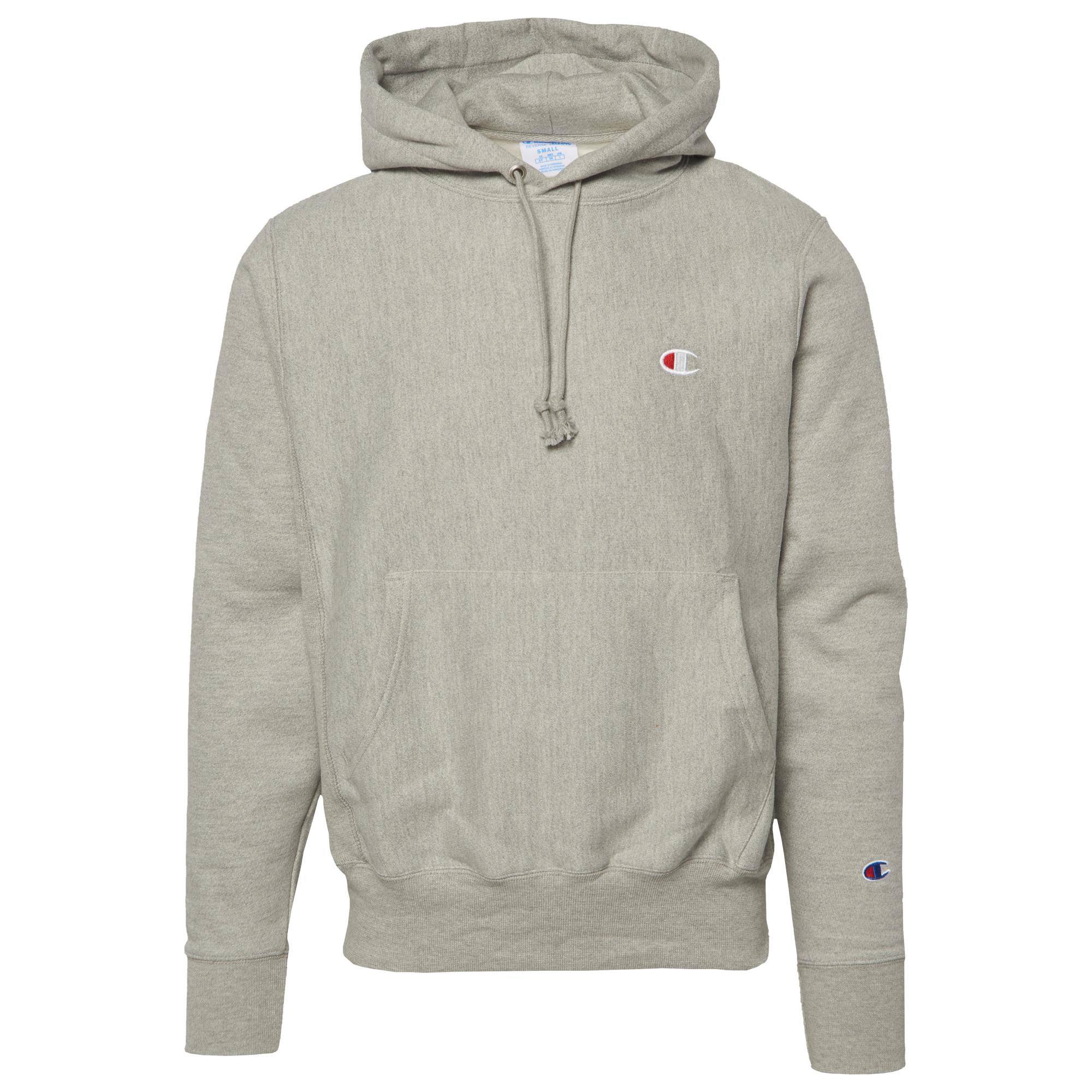 Champion Reverse Weave Left Chest C Po Hoodie in Gray for Men - Lyst
