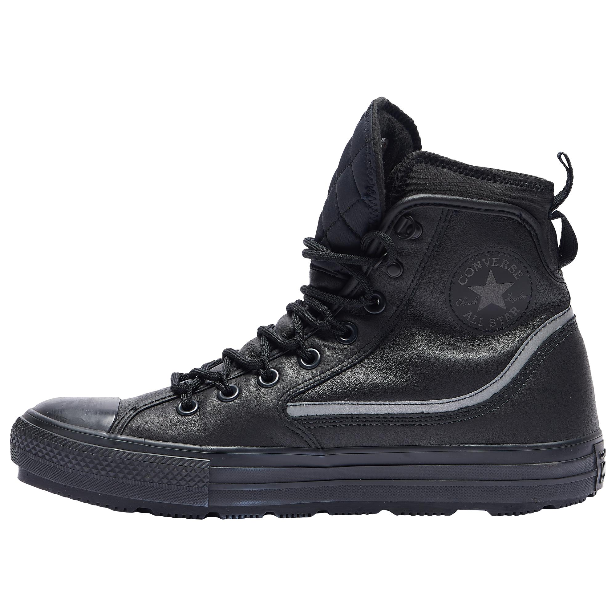 Converse Leather All Star Terrain Hi Shoes in Black/Black/Black (Black) for Men Lyst Converse Leather All Star Terrain Hi Shoes in Black/Black/Black (Black) for Men Lyst