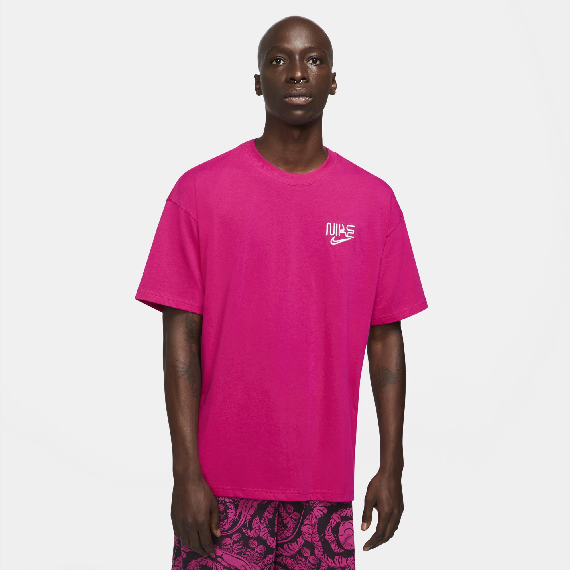 Nike Cotton Miami City Elv 90 T-shirt in Pink for Men | Lyst