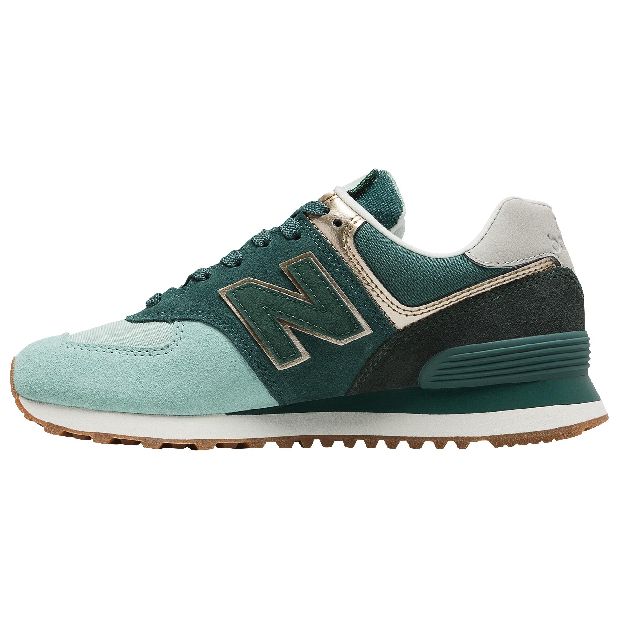 New Balance Womens 574 Classic in Green - Lyst