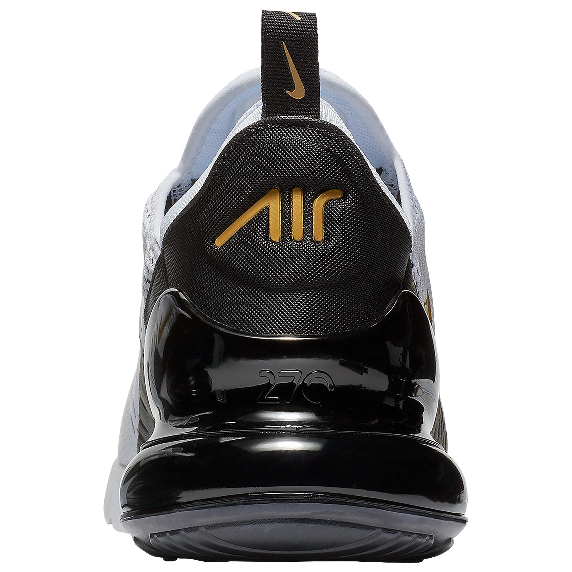 Nike Synthetic Air Max 270 In White Metallic Gold Black Metallic For Men Save 1 Lyst