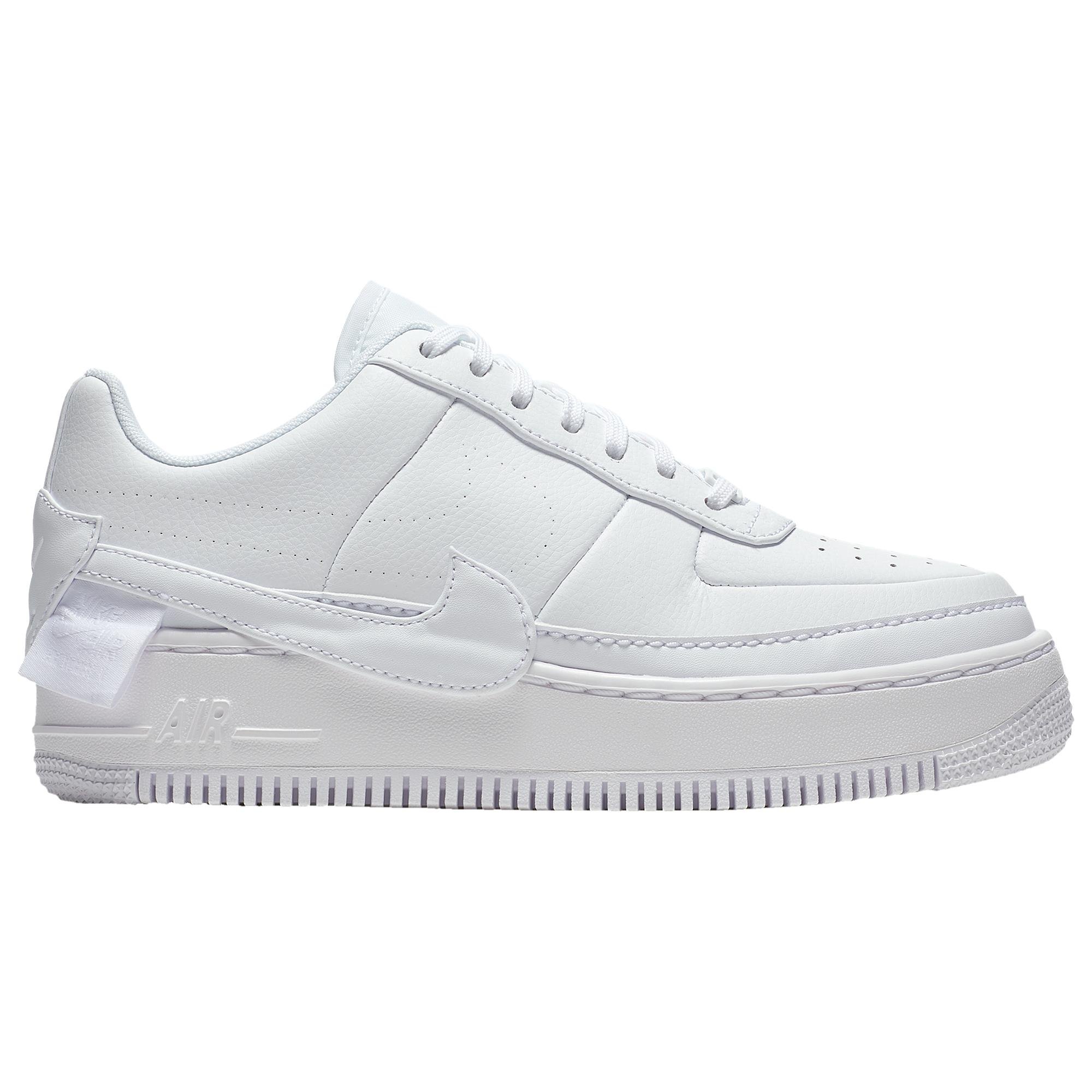 Nike Leather Womens Air Force 1 Jester in White/White (White) - Lyst