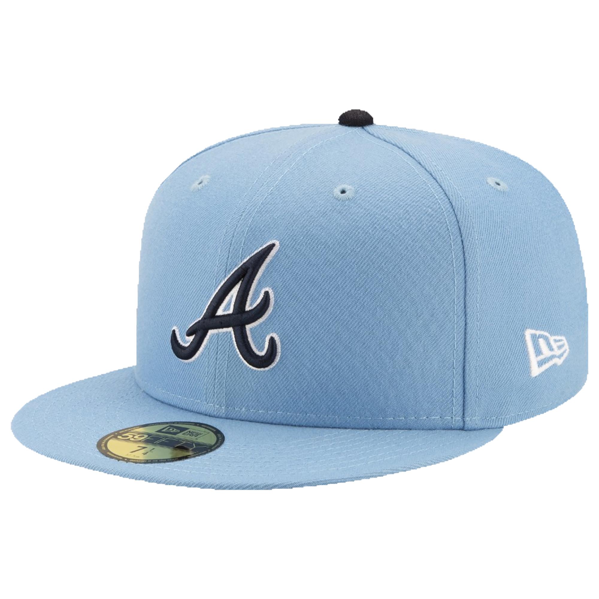 atlanta braves black offset new era 59fifty fitted