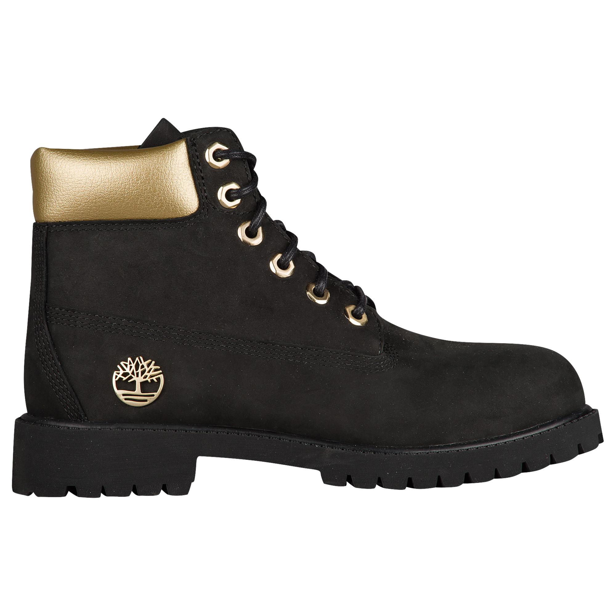 black and gold timberland boots