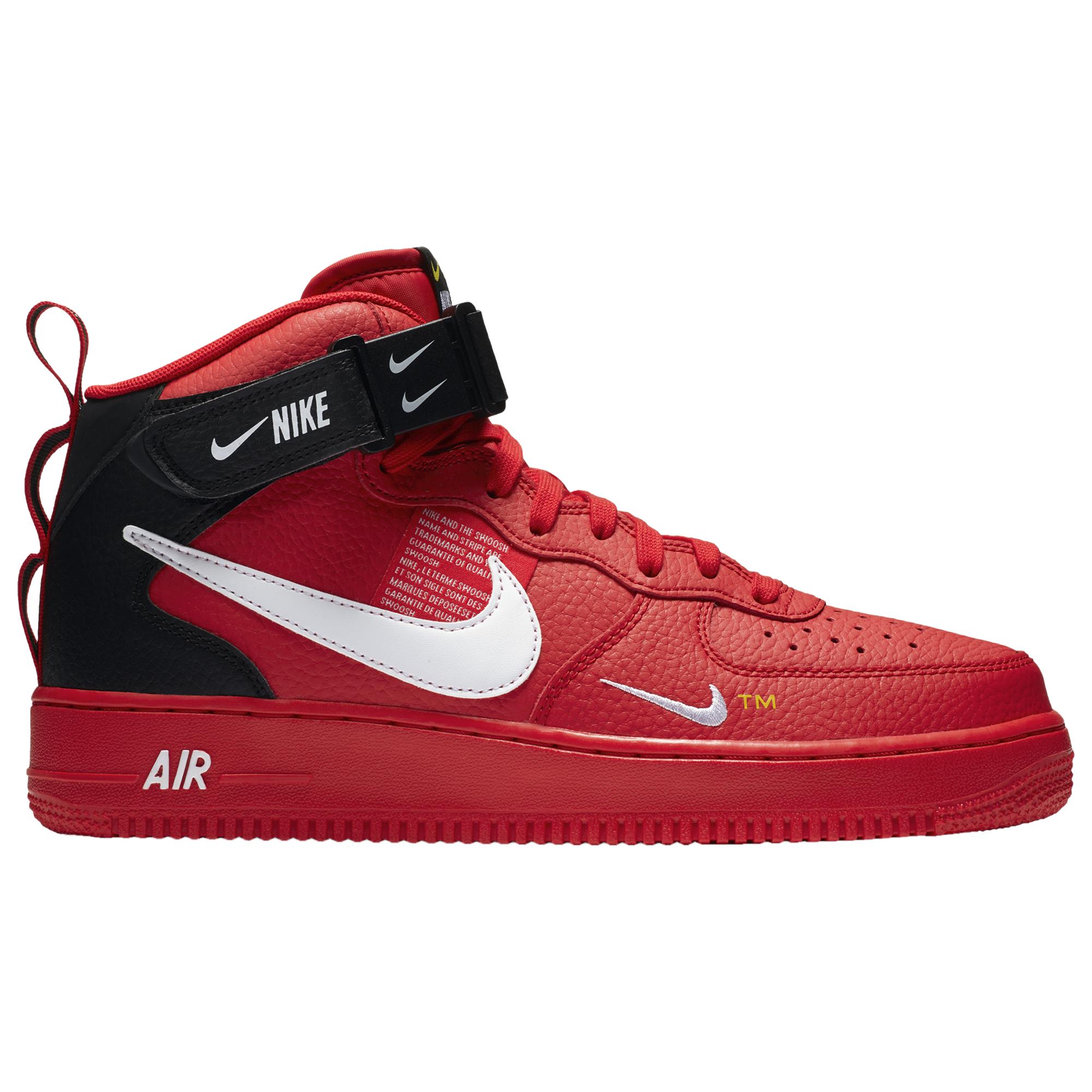 Nike Air Force 1 Mid 07 Lv8 High-top sneakers in Red for Men - Lyst