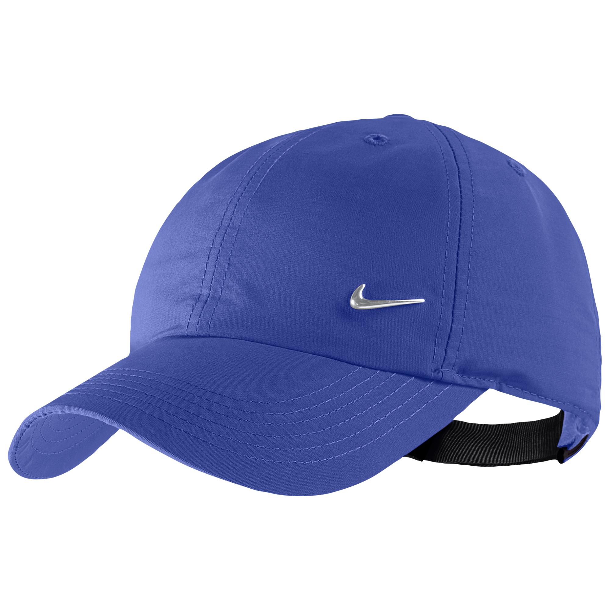 nike metal swoosh cap white