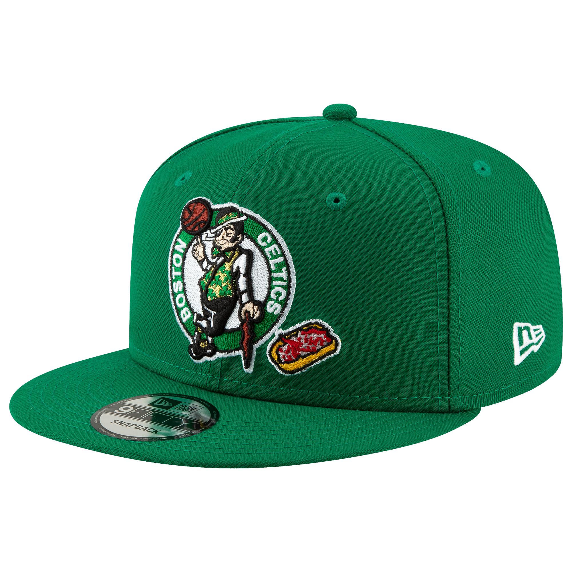 New Era Boston Celtics Glitter Logo 9Fifty Snapback Hat Team color Green