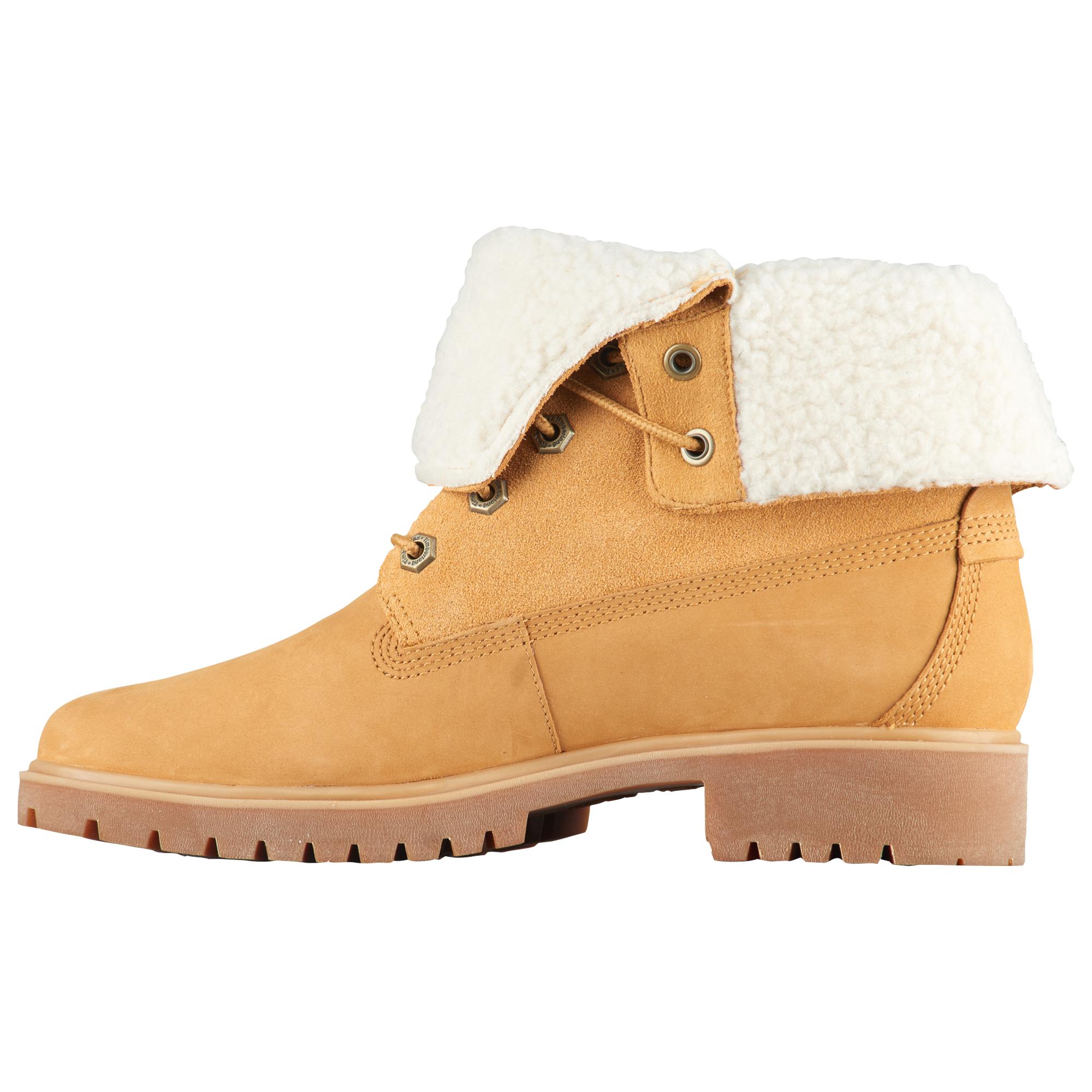 timberland jayne teddy fleece fold down waterproof boot