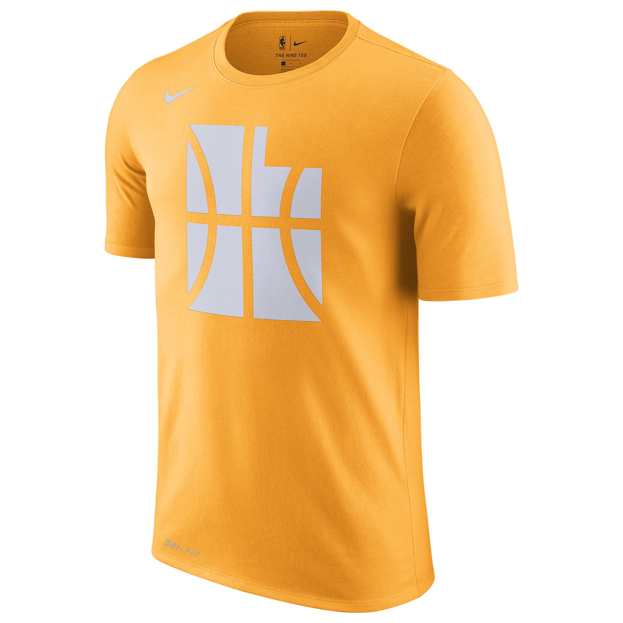 Nike Utah Jazz Nba City Edition Dry T-shirt in Yellow for Men - Lyst