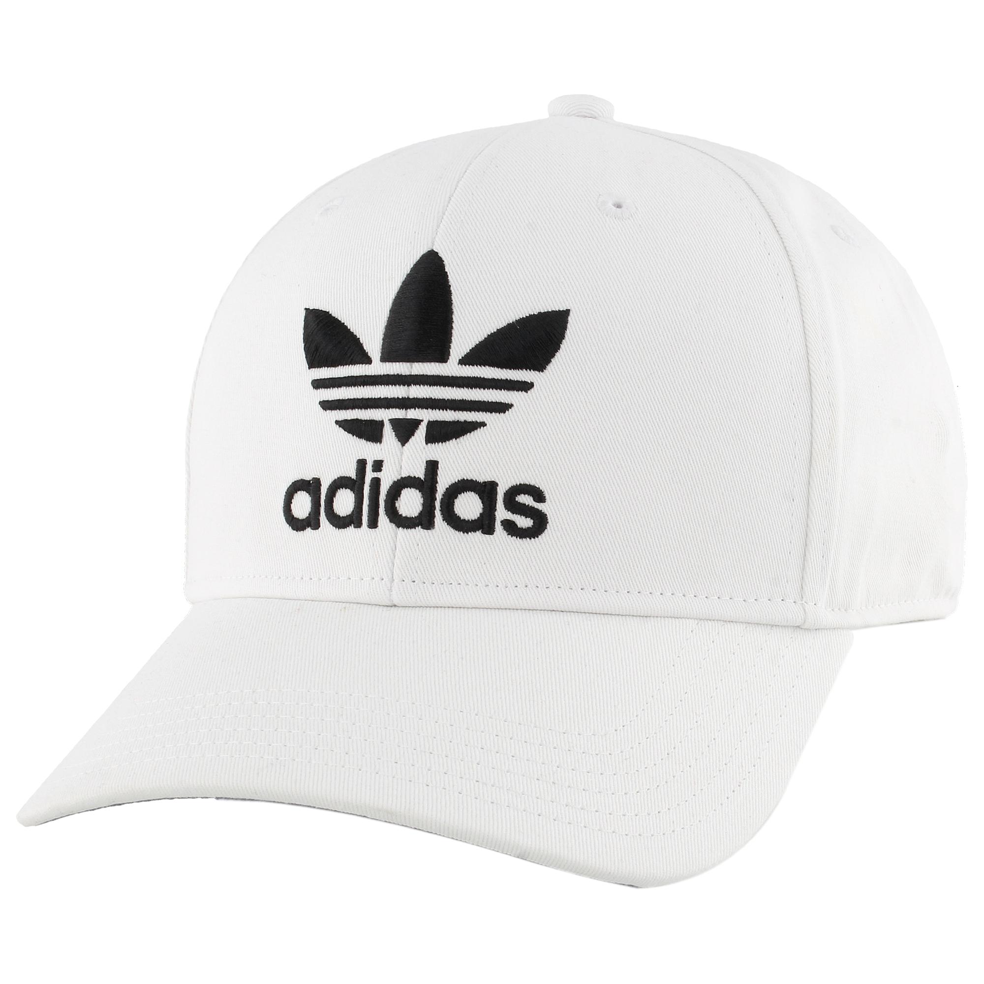 adidas Originals Trefoil Precurve Adjustable Cap in White for Men - Lyst