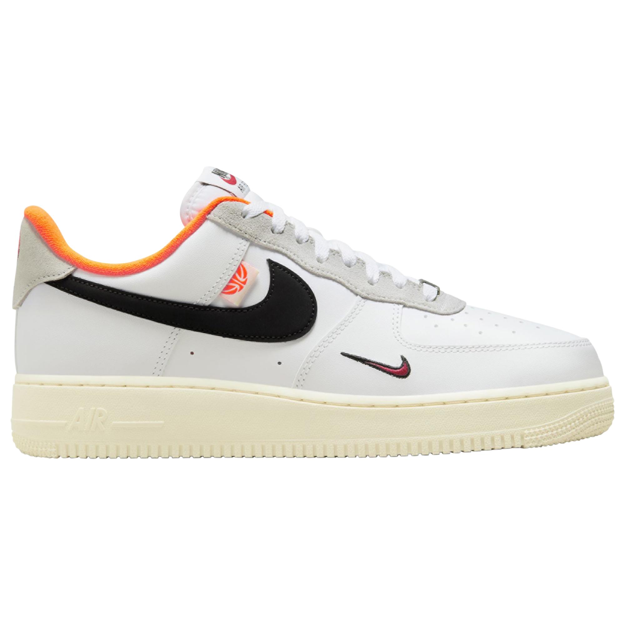 Nike Leather Air Force 1 Lv8 - Basketball Shoes in White/Black/Orange  (White) for Men | Lyst