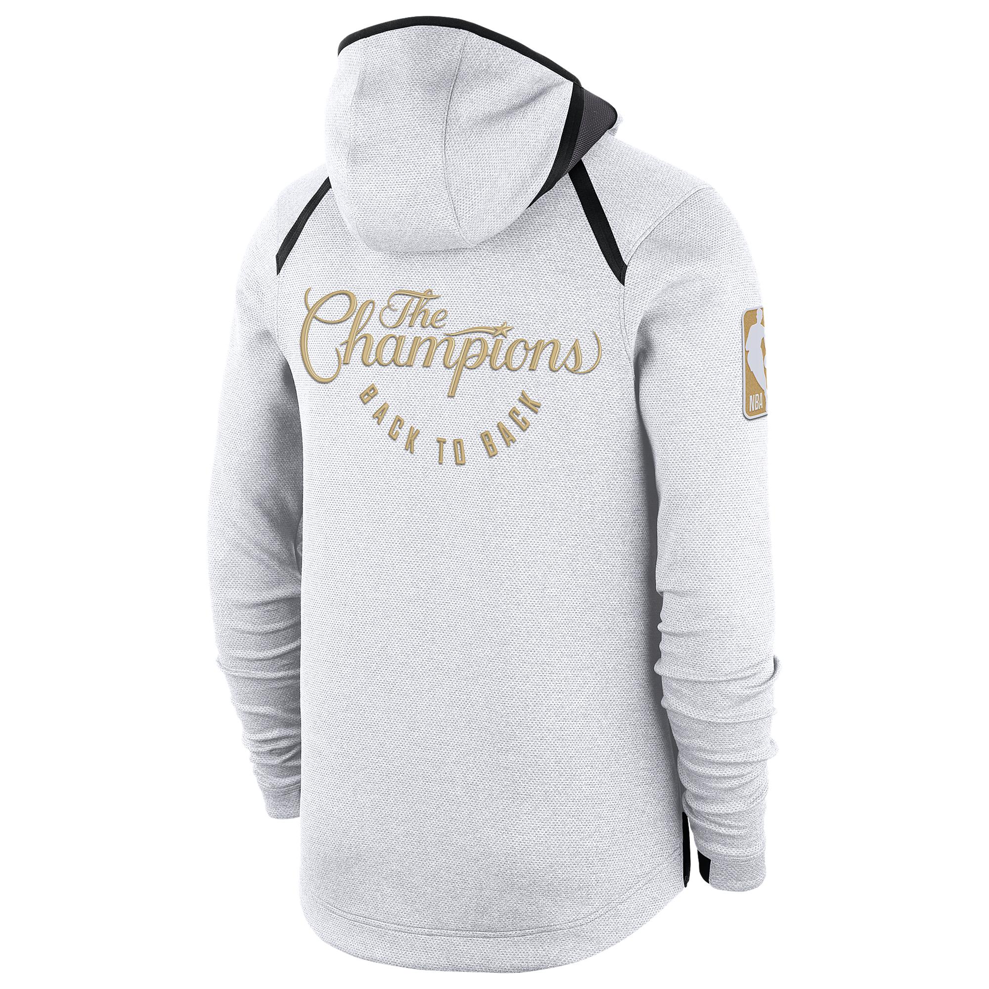 Nike Fleece Golden State Warriors Nba Trb Thermaflex Showtime Fz Hoodie in  White/Gold (White) for Men | Lyst