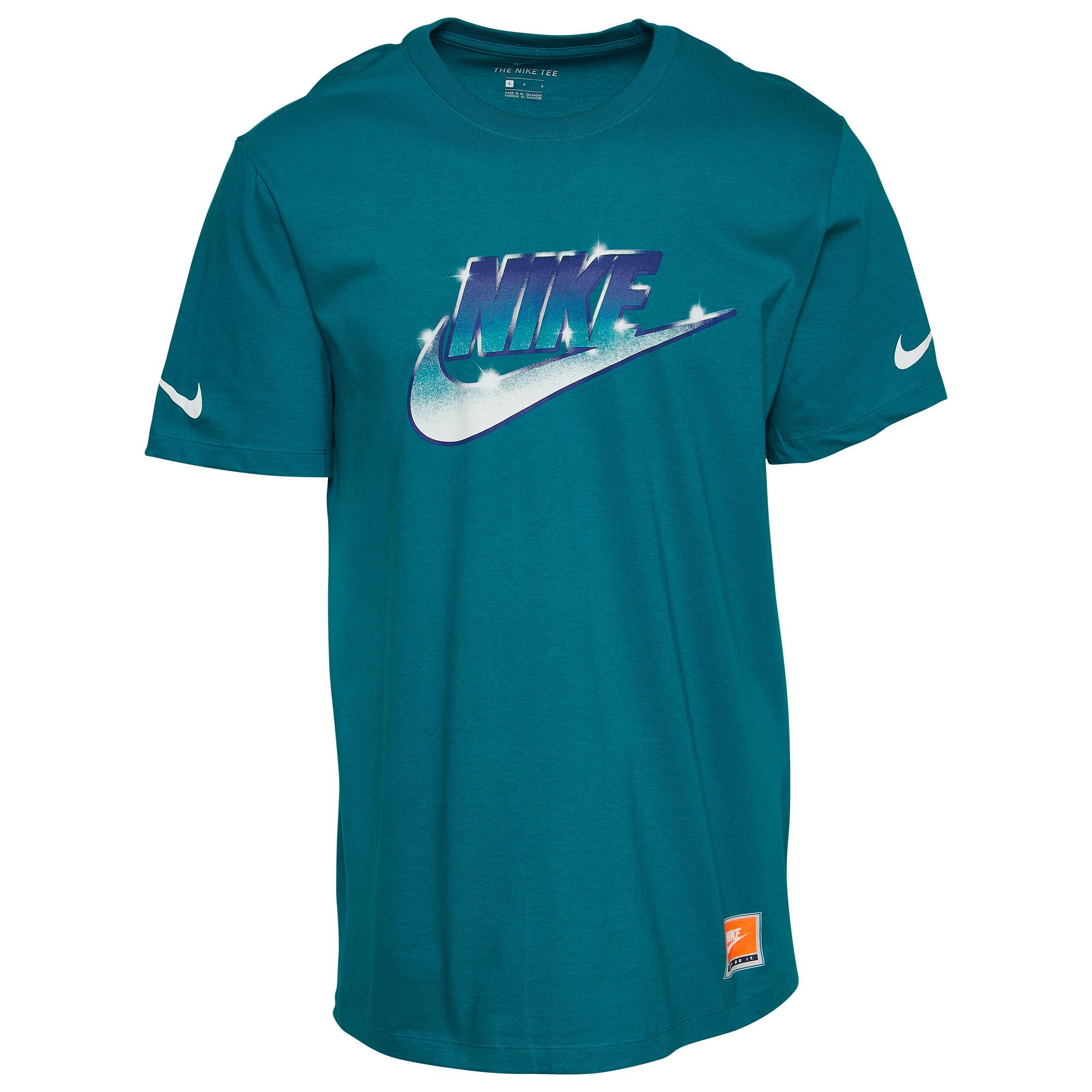 Nike Cotton Futura Shine T-shirt in Blue for Men | Lyst