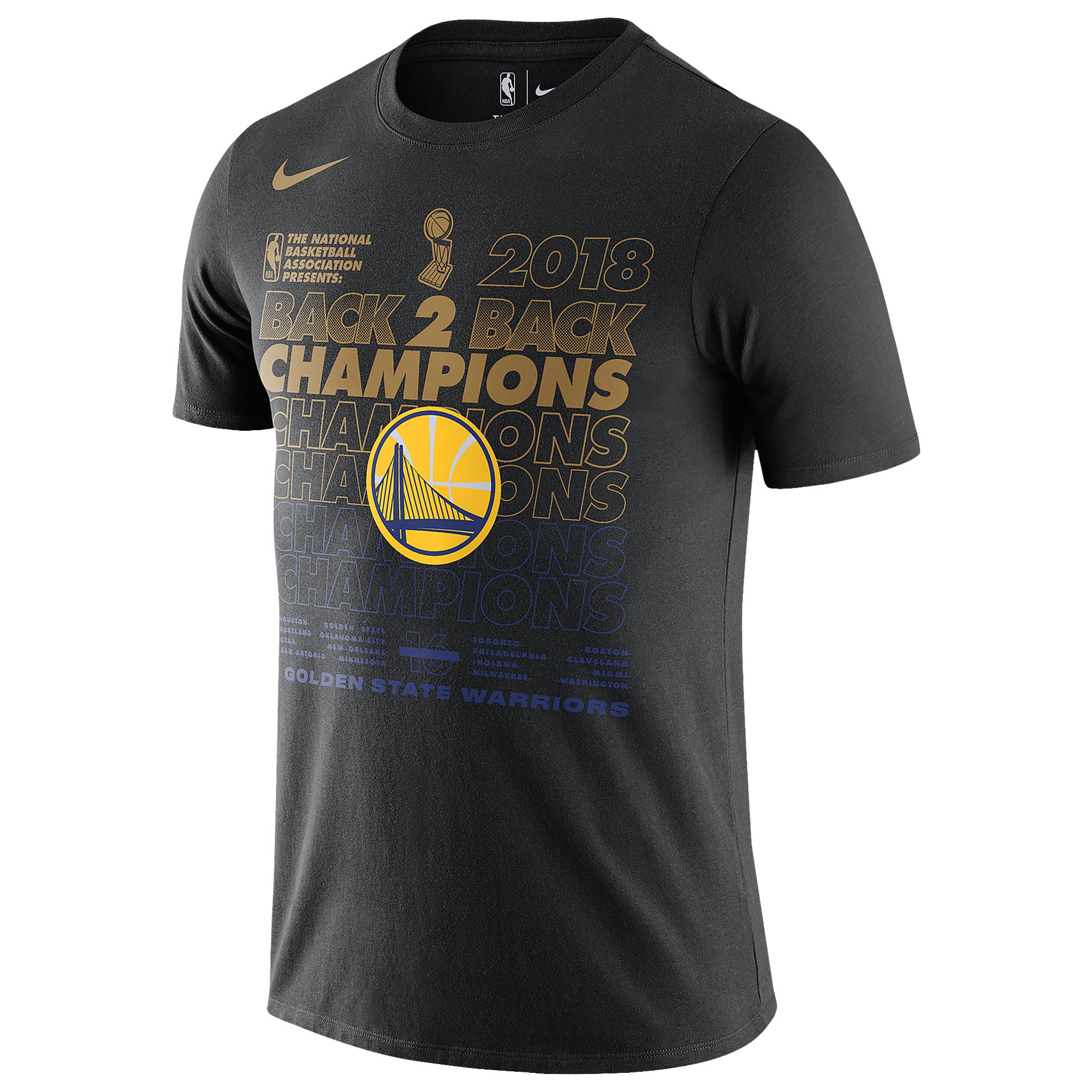 Nike Golden State Warriors Nba Champions Tshirt in Black Nike Golden State Warriors Nba Champions Tshirt in Black
