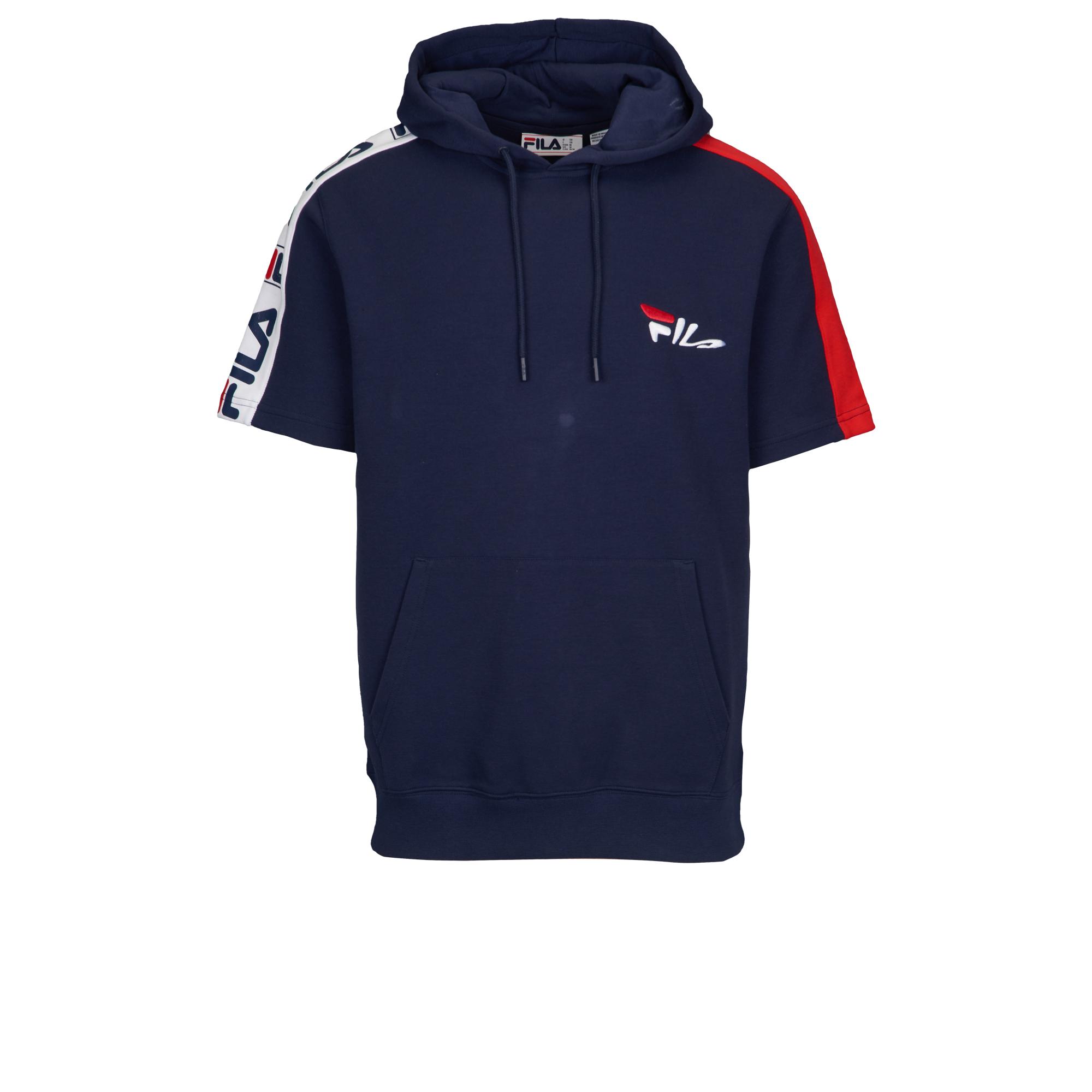 fila short sleeve hoodie
