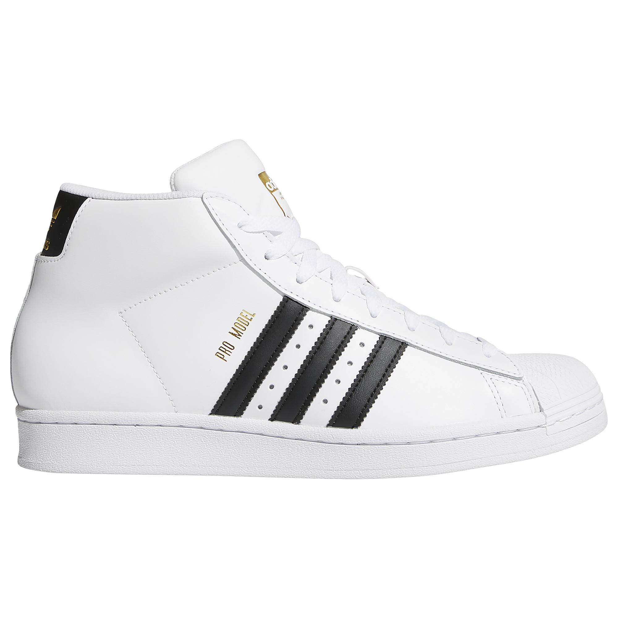 adidas Originals Leather Pro Model Shoes in White/Black/White (White) for  Men | Lyst