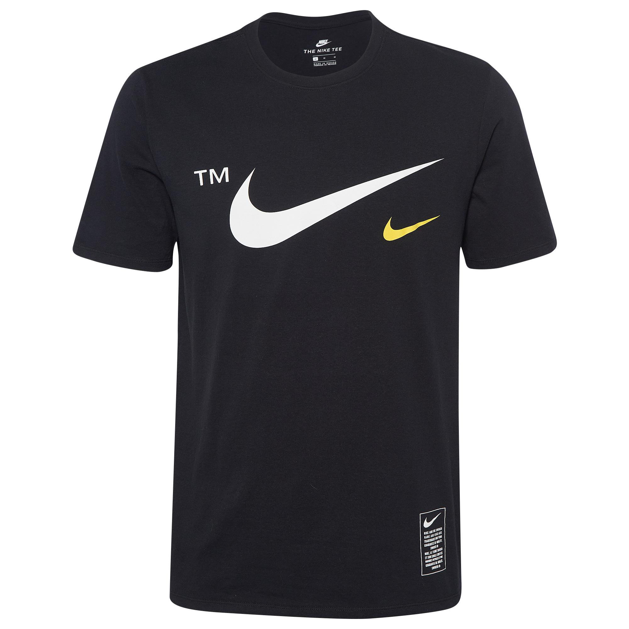 Nike Cotton Microbrand Short Sleeve T-shirt in Black/White (Black) for ...