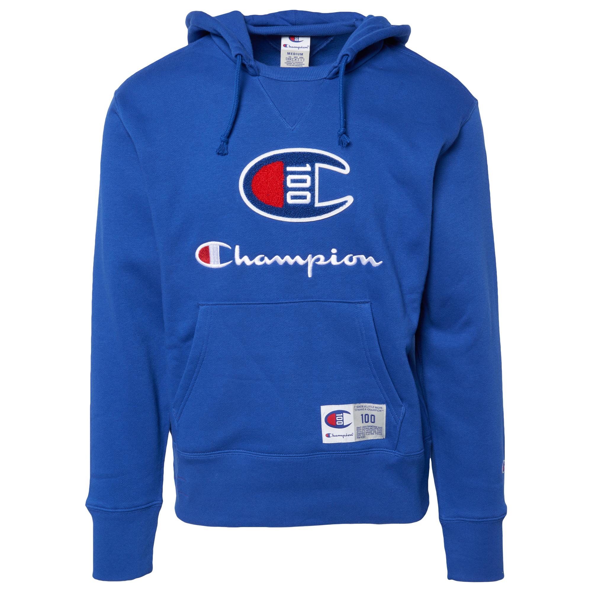 Champion Cotton Century Pullover Hoodie Sweatshirt in Blue for Men - Lyst