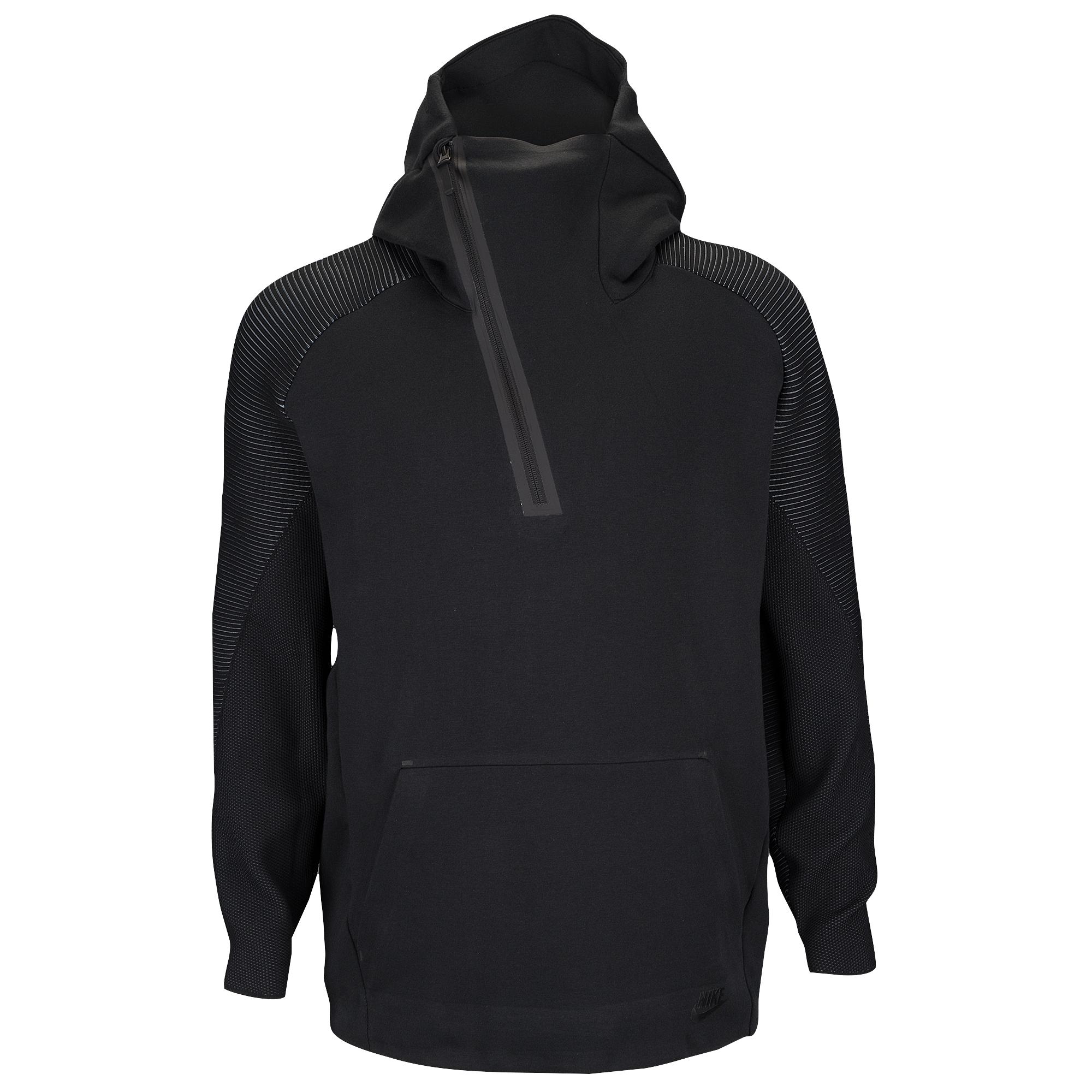 Nike Tech Fleece Half Zip Tn Hoodie in Black/Black (Black) for Men - Lyst